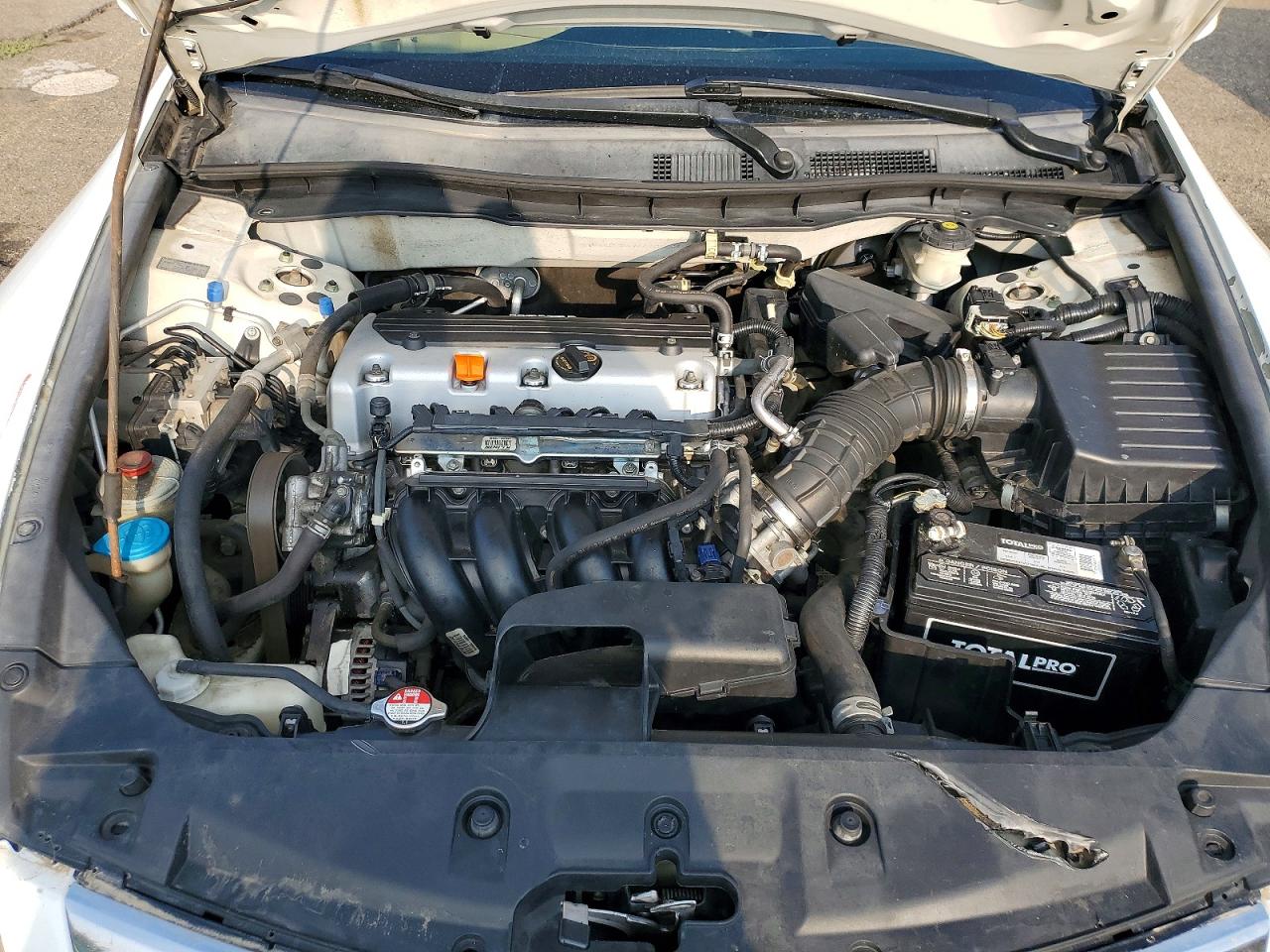 2012 Honda Accord Lx White vin: 1HGCP2F37CA132291