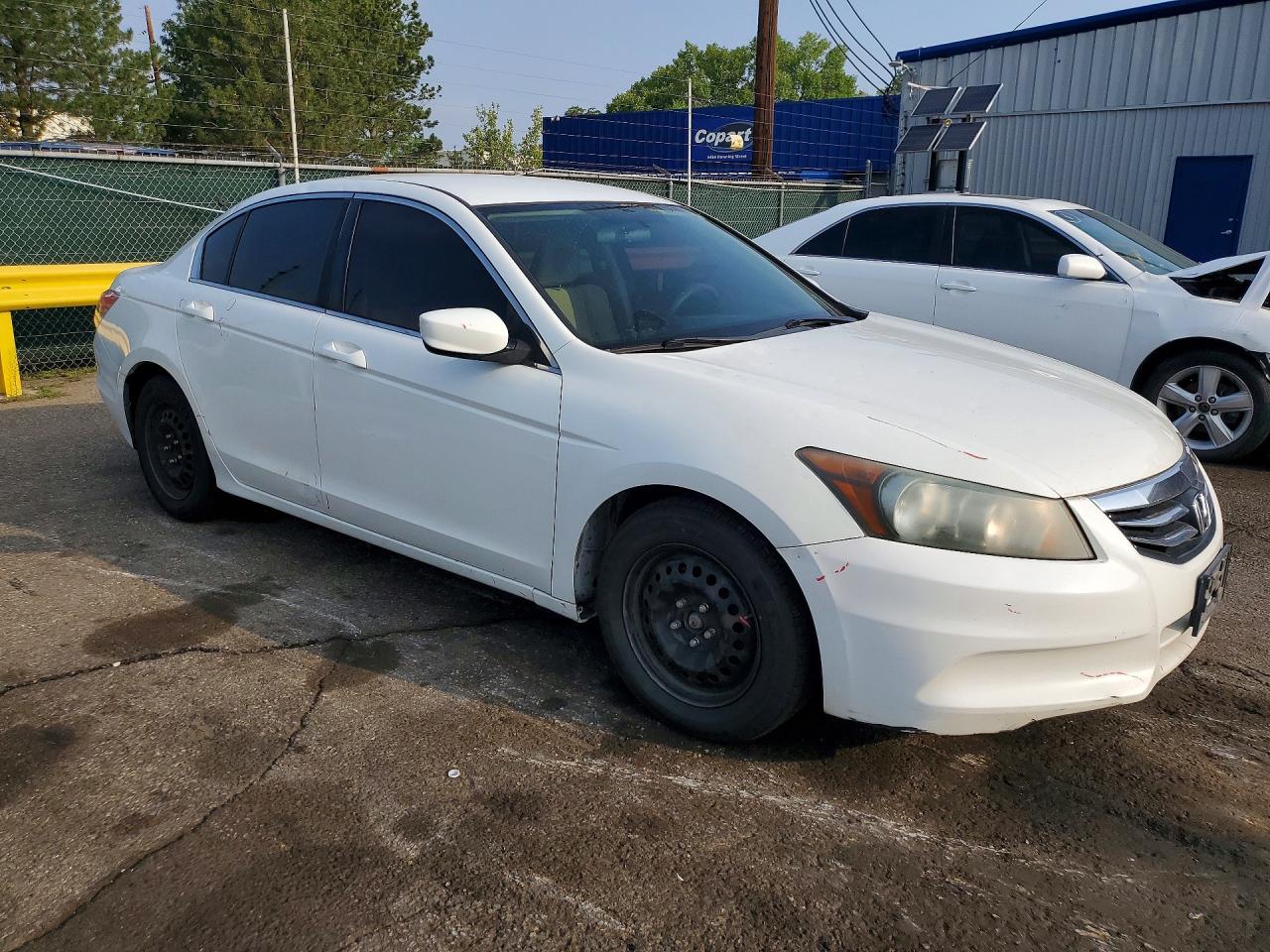 2012 Honda Accord Lx White vin: 1HGCP2F37CA132291