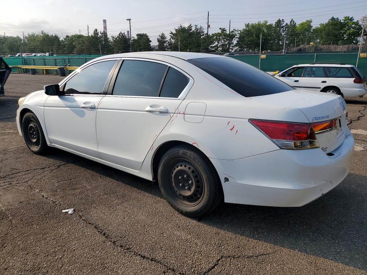 2012 Honda Accord Lx White vin: 1HGCP2F37CA132291
