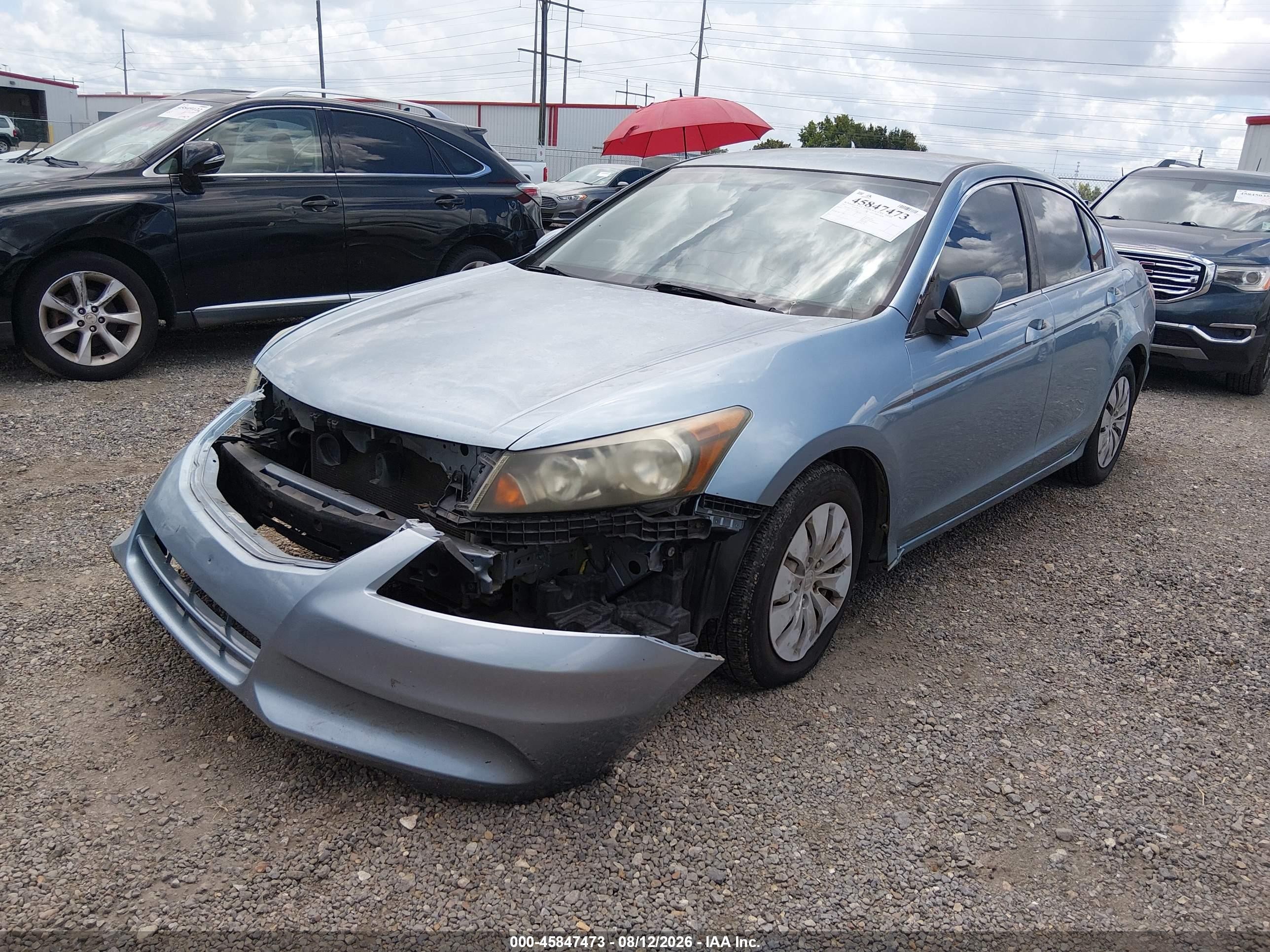 2012 Honda Accord Sdn Lx Синий vin: 1HGCP2F37CA135935