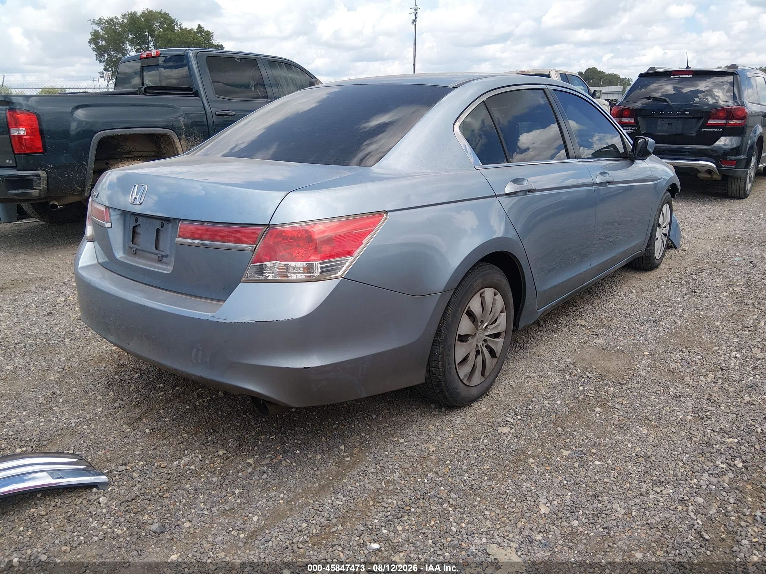 2012 Honda Accord Sdn Lx Синий vin: 1HGCP2F37CA135935