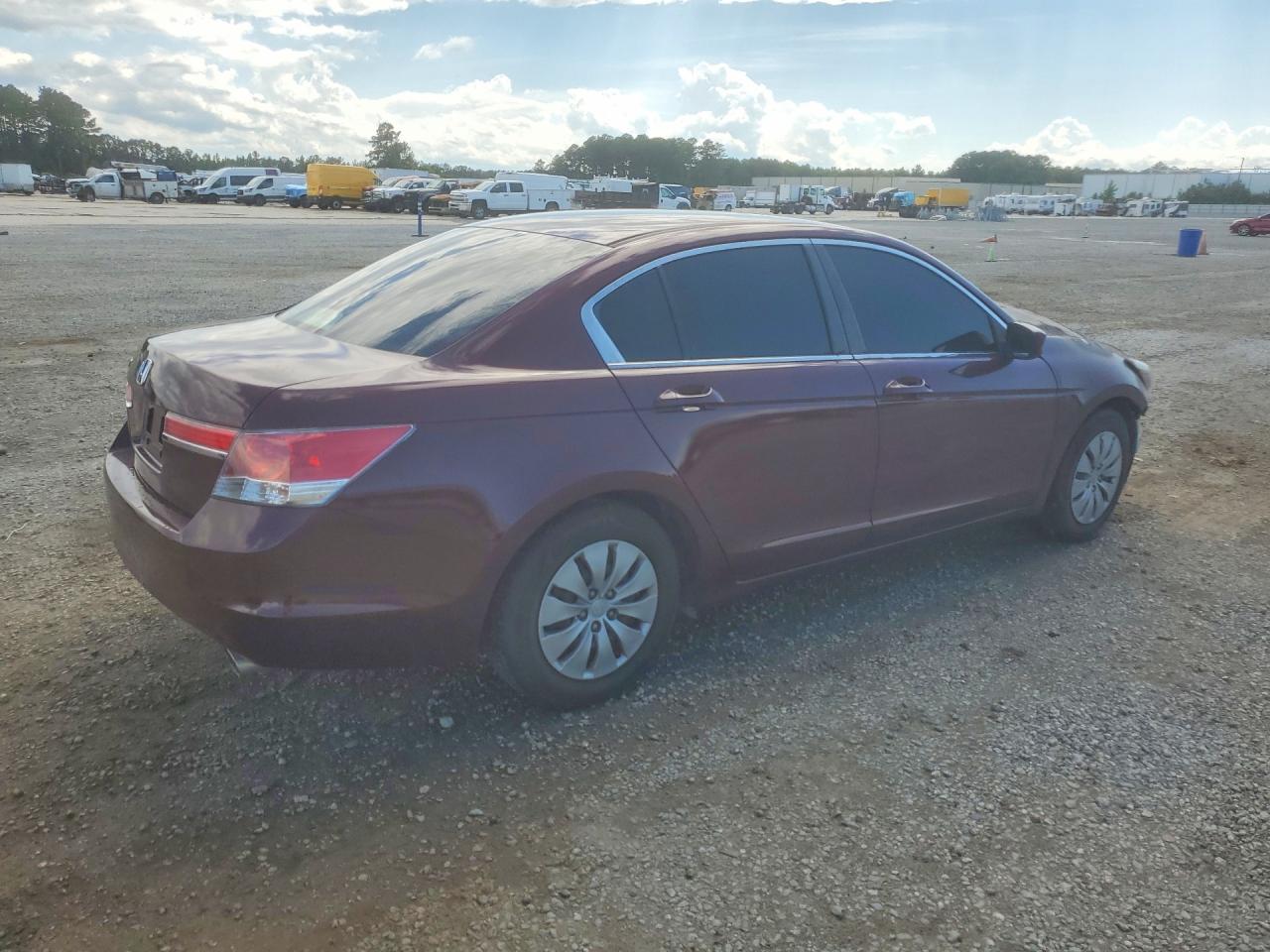 2012 Honda Accord Lx Burgundy vin: 1HGCP2F37CA144473