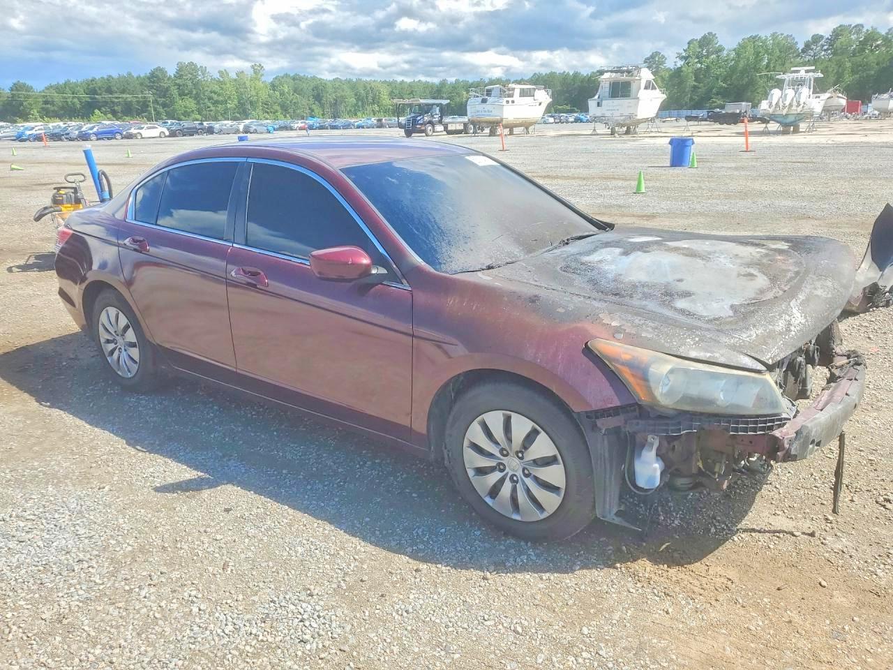 2012 Honda Accord Lx Burgundy vin: 1HGCP2F37CA144473