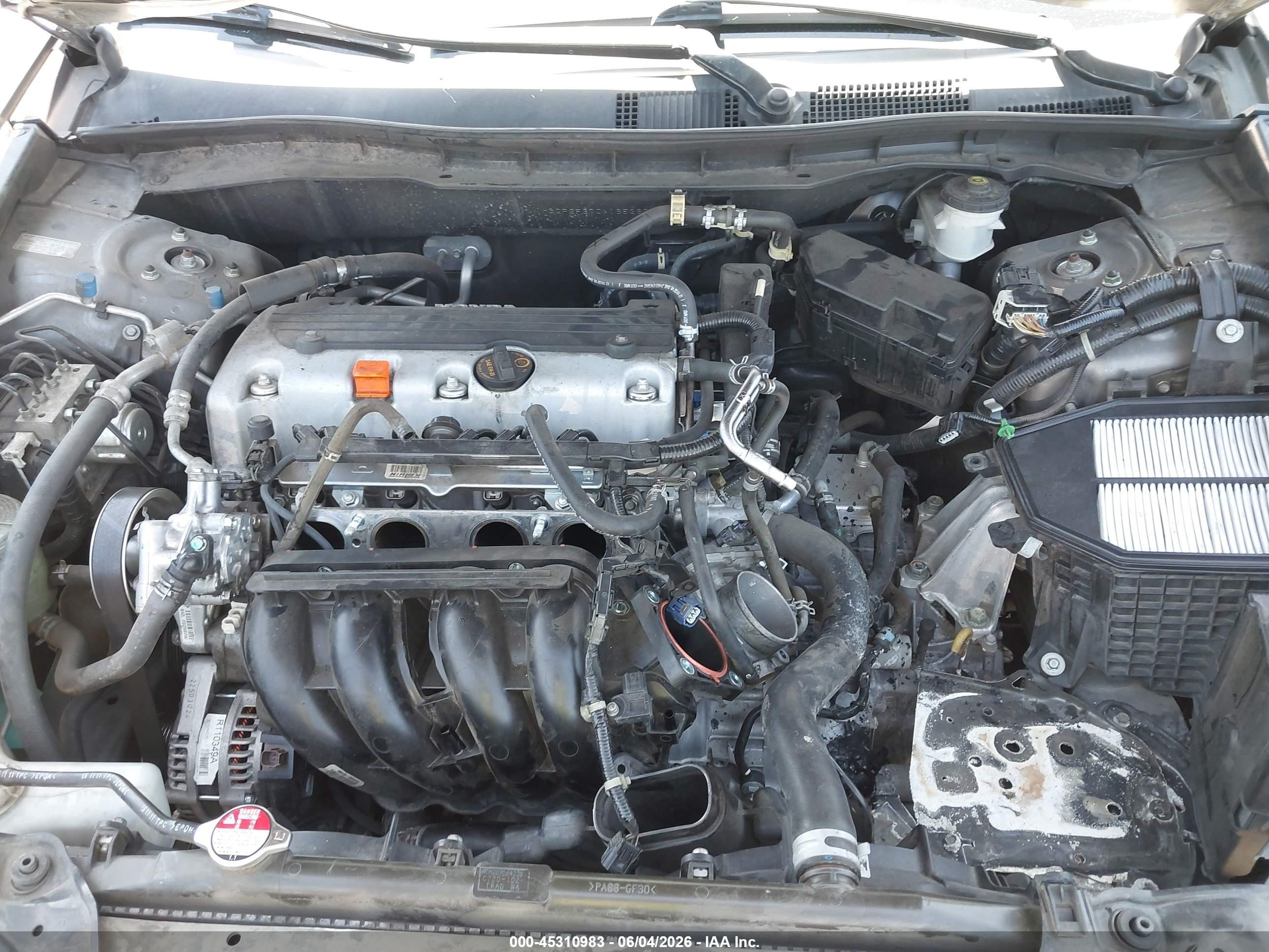 2012 Honda Accord 2.4 Lx Gray vin: 1HGCP2F37CA165260