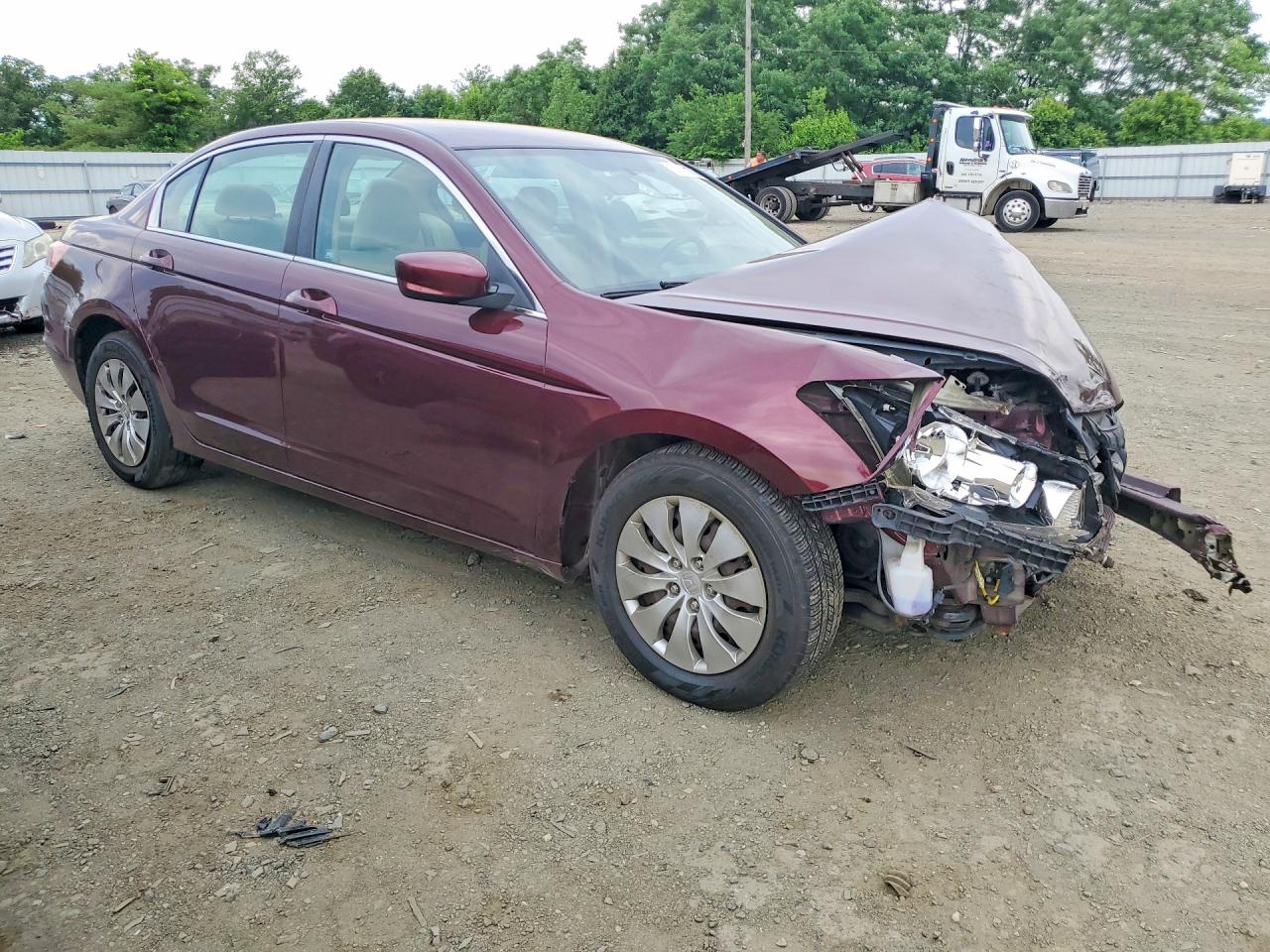 2012 Honda Accord Lx Burgundy vin: 1HGCP2F37CA197772