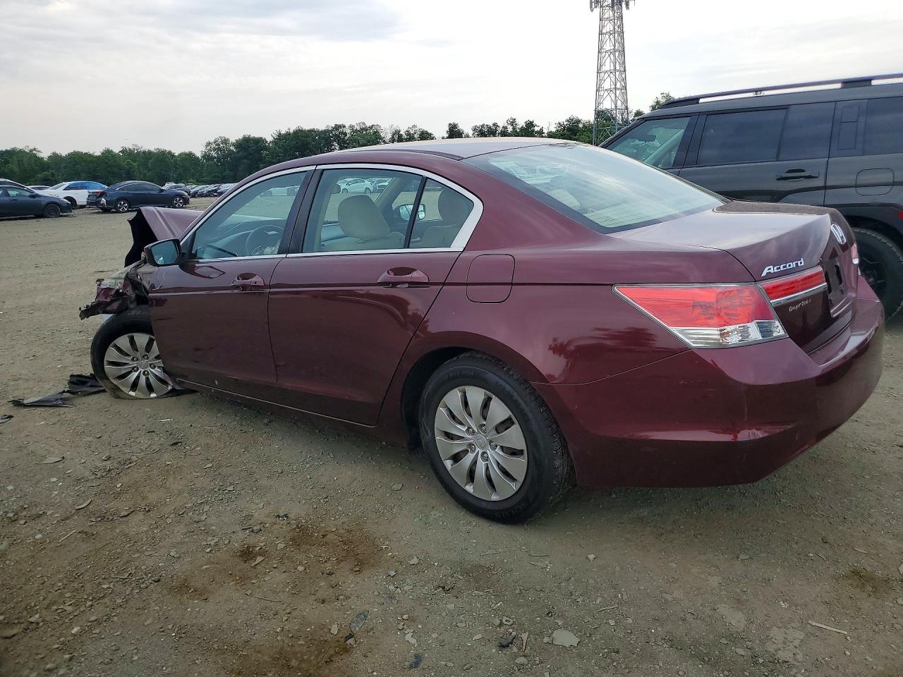 2012 Honda Accord Lx Burgundy vin: 1HGCP2F37CA197772