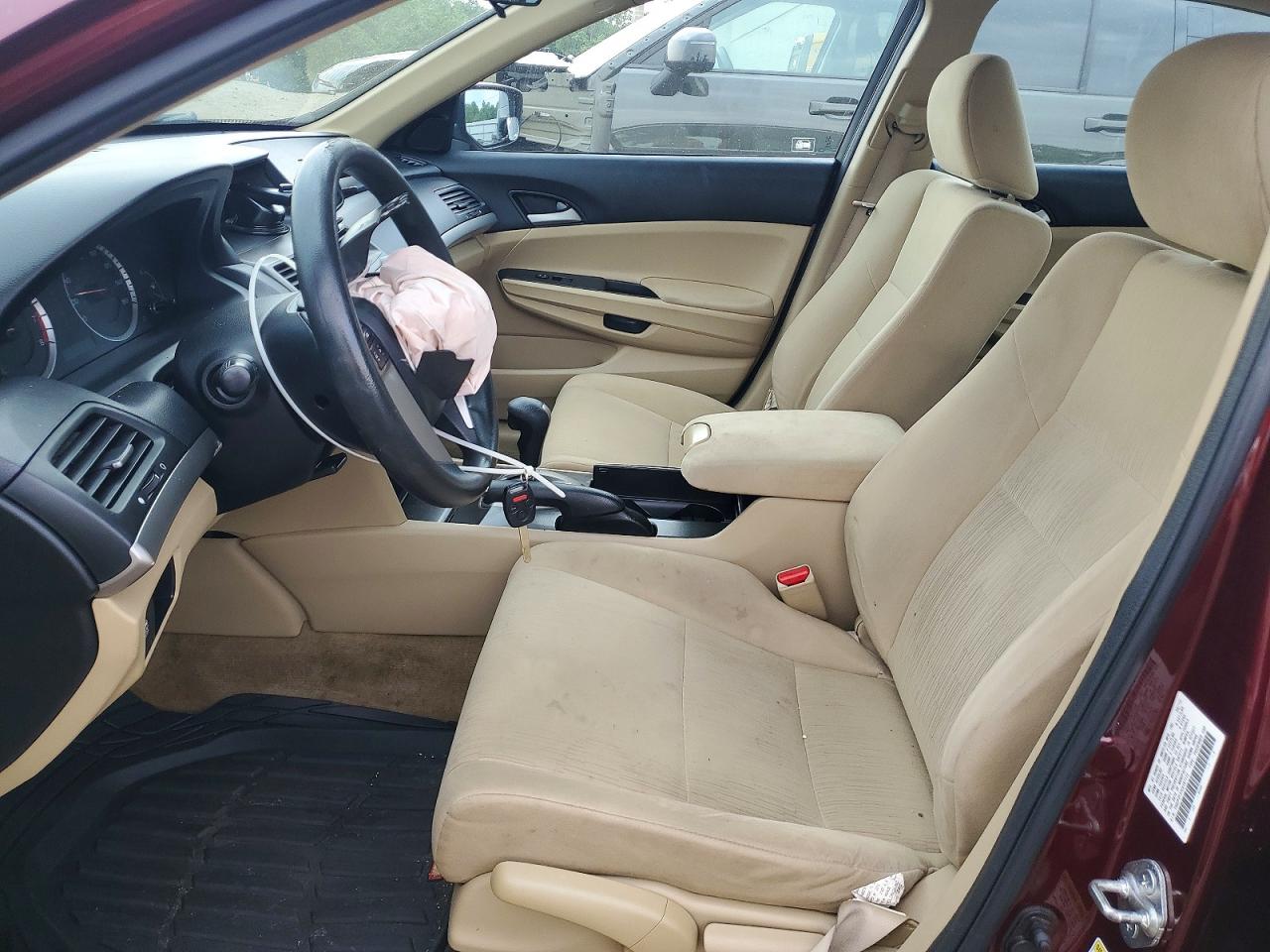 2012 Honda Accord Lx Burgundy vin: 1HGCP2F37CA197772