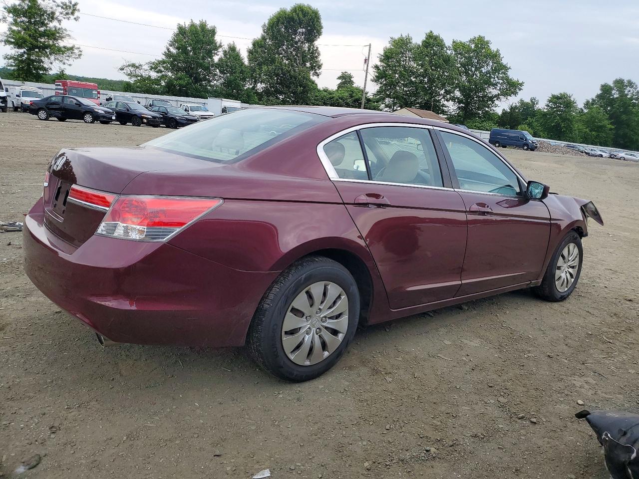 2012 Honda Accord Lx Burgundy vin: 1HGCP2F37CA197772