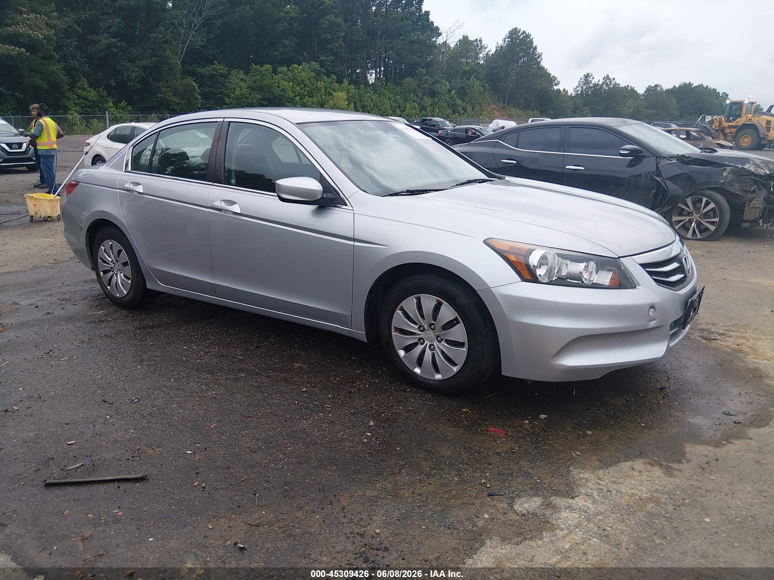 2012 Honda Accord 2.4 Lx Silver vin: 1HGCP2F37CA222492