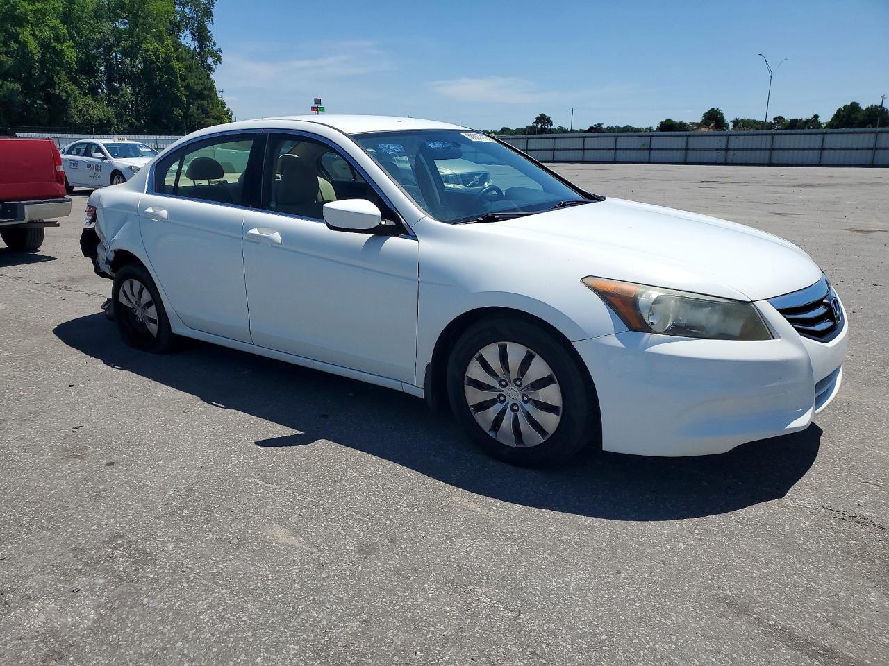 2012 Honda Accord White vin: 1HGCP2F37CA228695