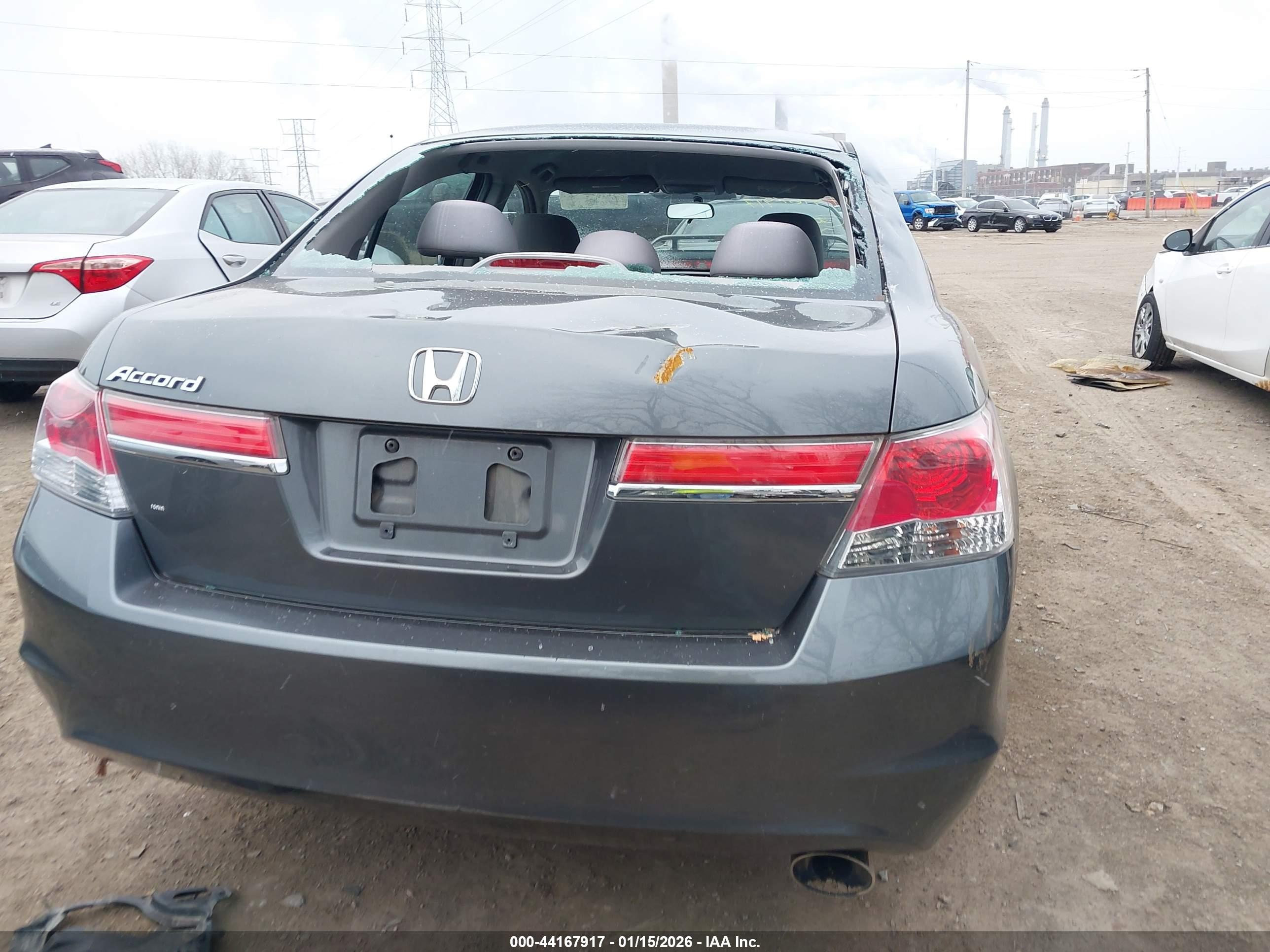 2012 Honda Accord 2.4 Lx Gray vin: 1HGCP2F37CA232097