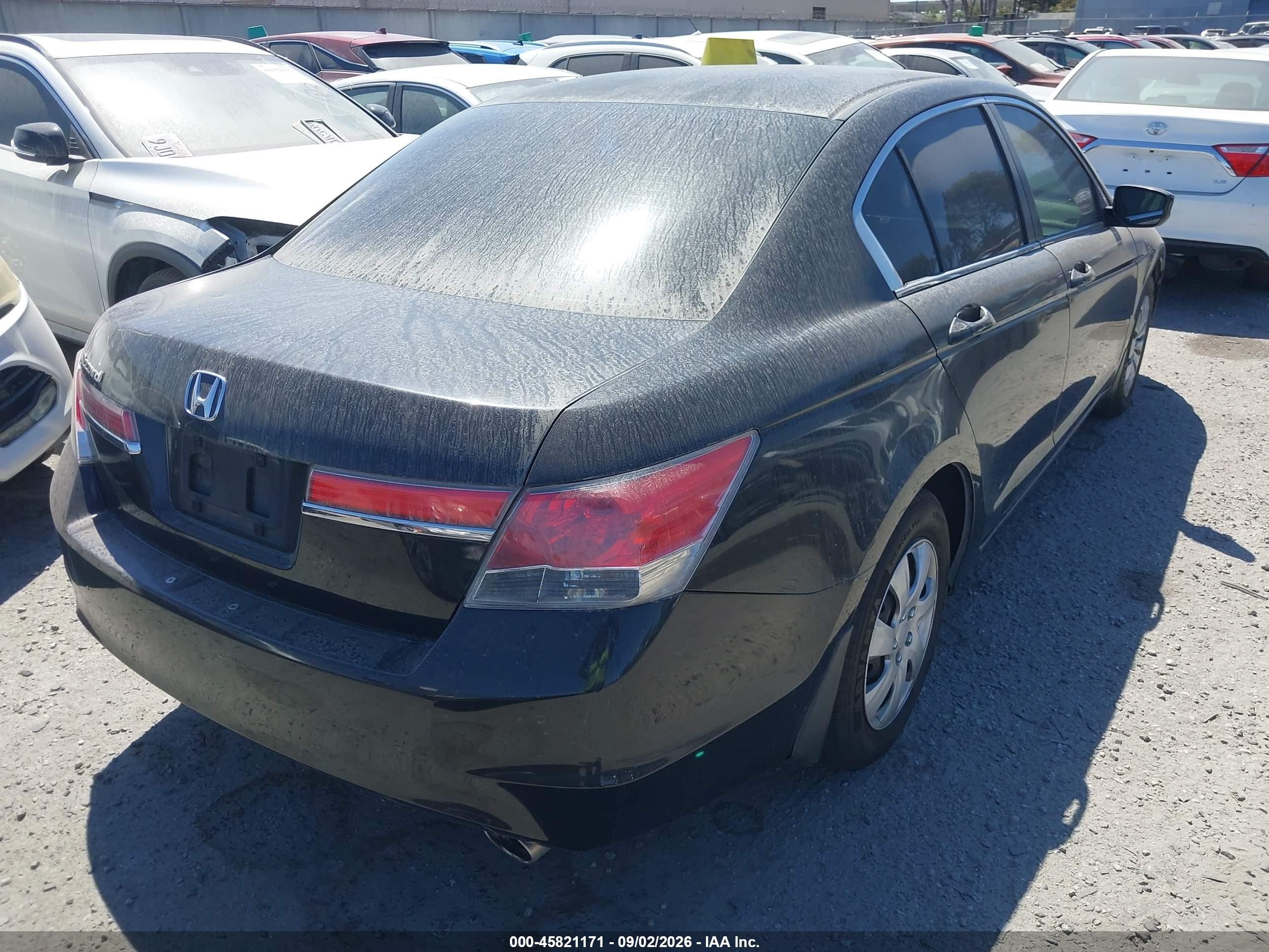 2012 Honda Accord 2.4 Lx Black vin: 1HGCP2F37CA236411