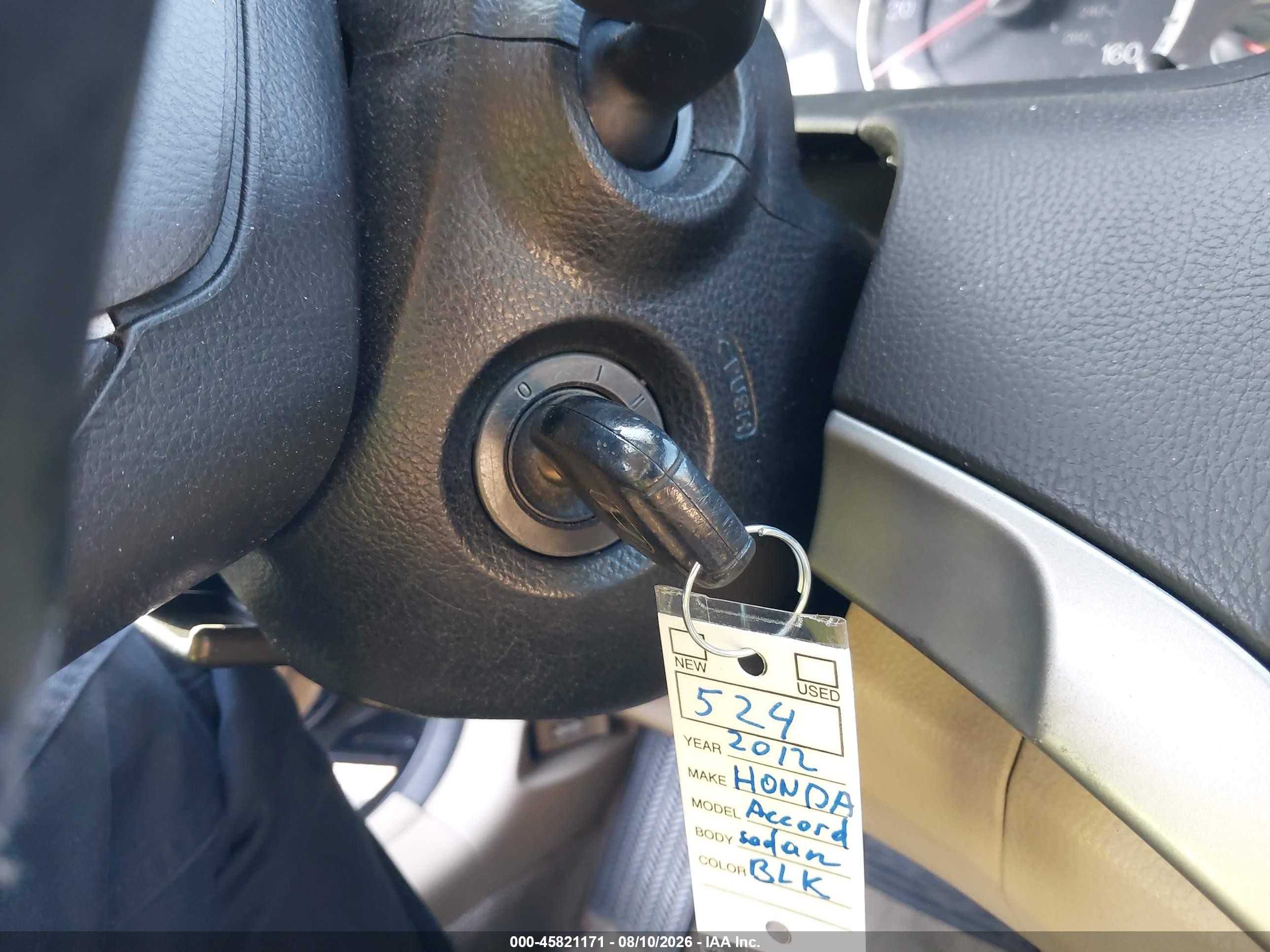 2012 Honda Accord 2.4 Lx Black vin: 1HGCP2F37CA236411