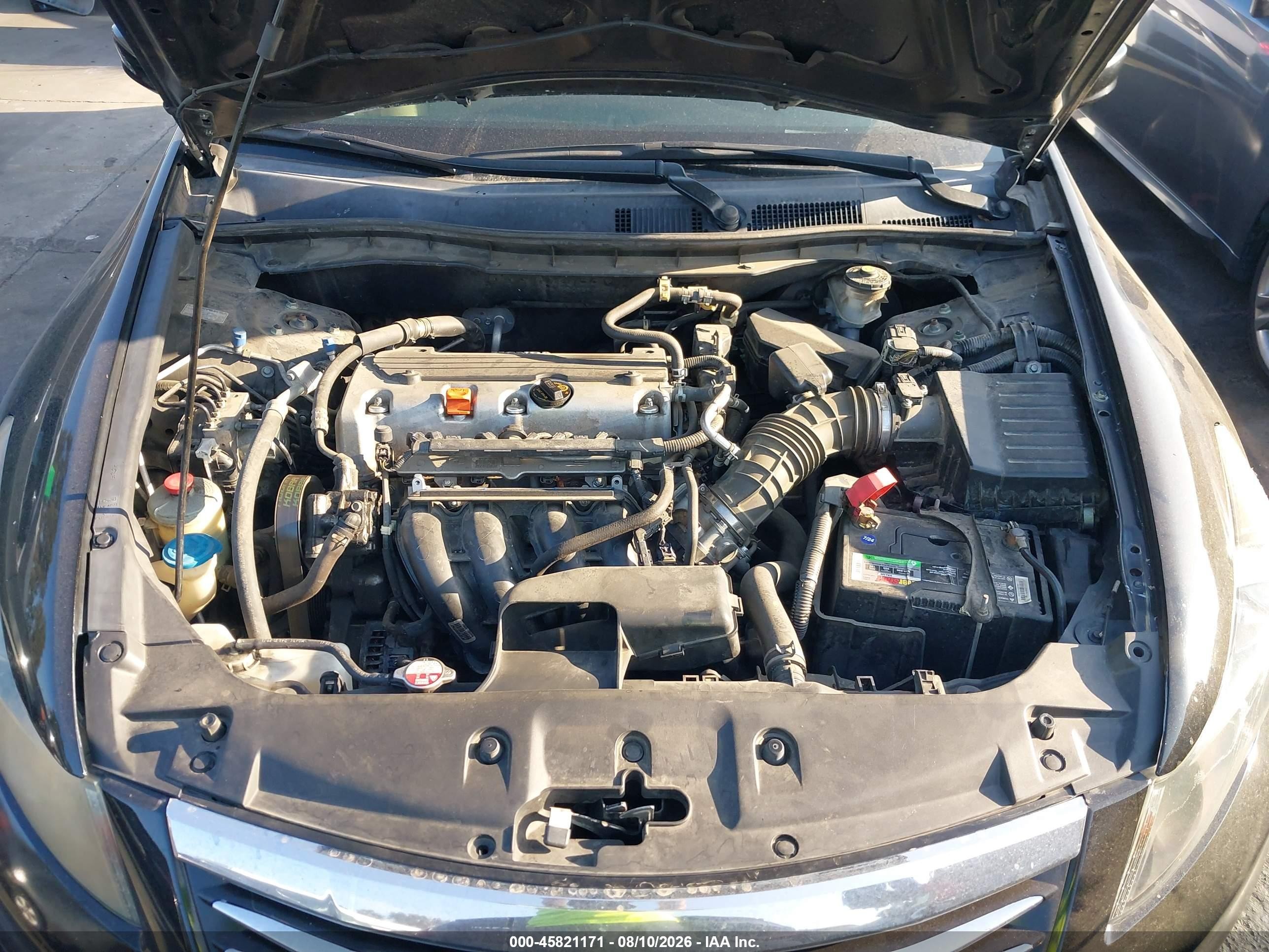 2012 Honda Accord 2.4 Lx Black vin: 1HGCP2F37CA236411