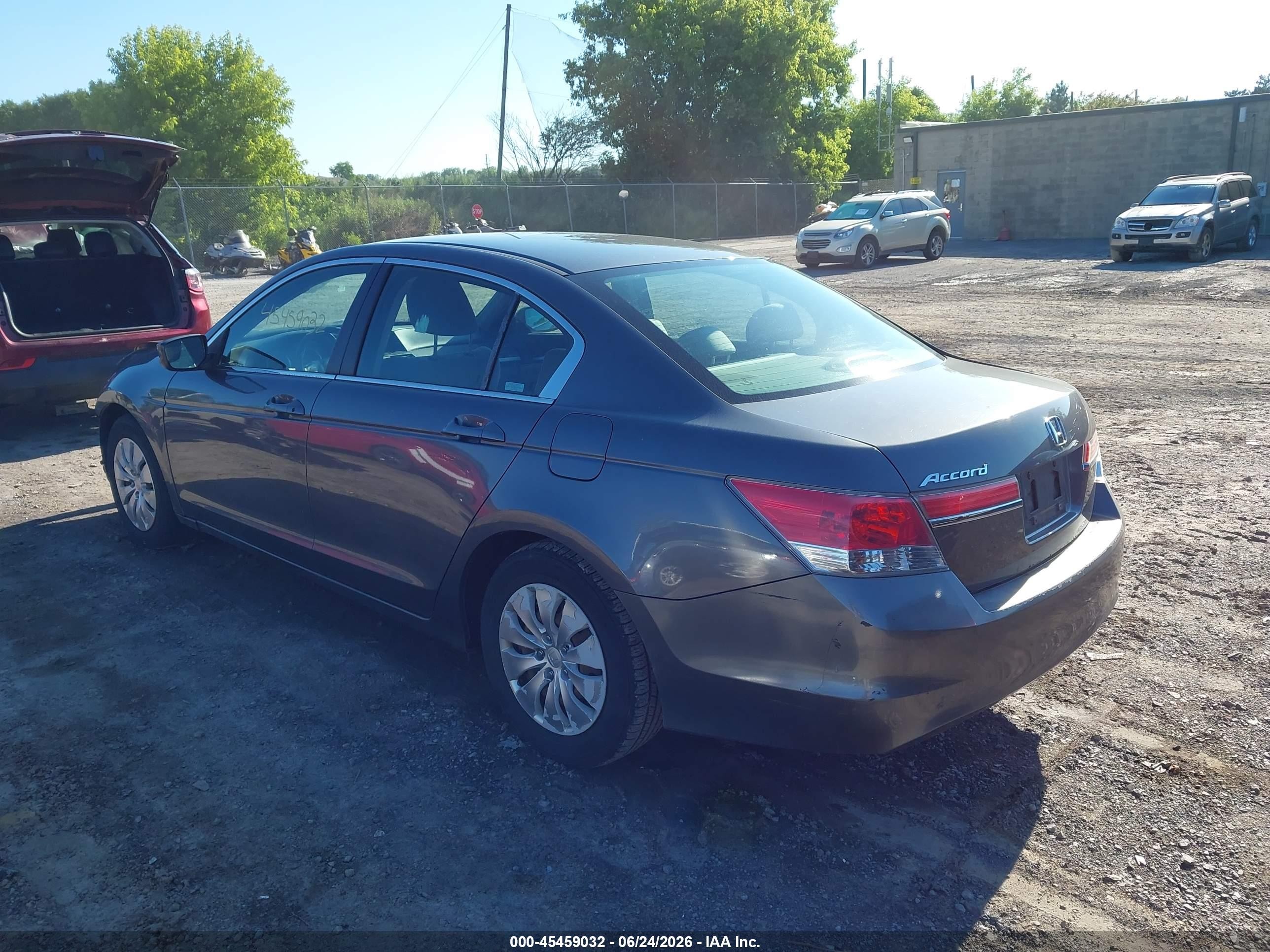 2012 Honda Accord 2.4 Lx Gray vin: 1HGCP2F37CA243200