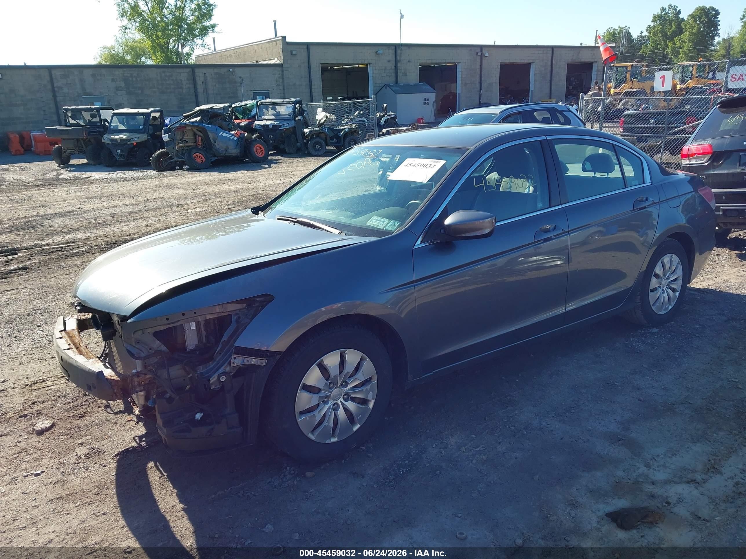 2012 Honda Accord 2.4 Lx Gray vin: 1HGCP2F37CA243200