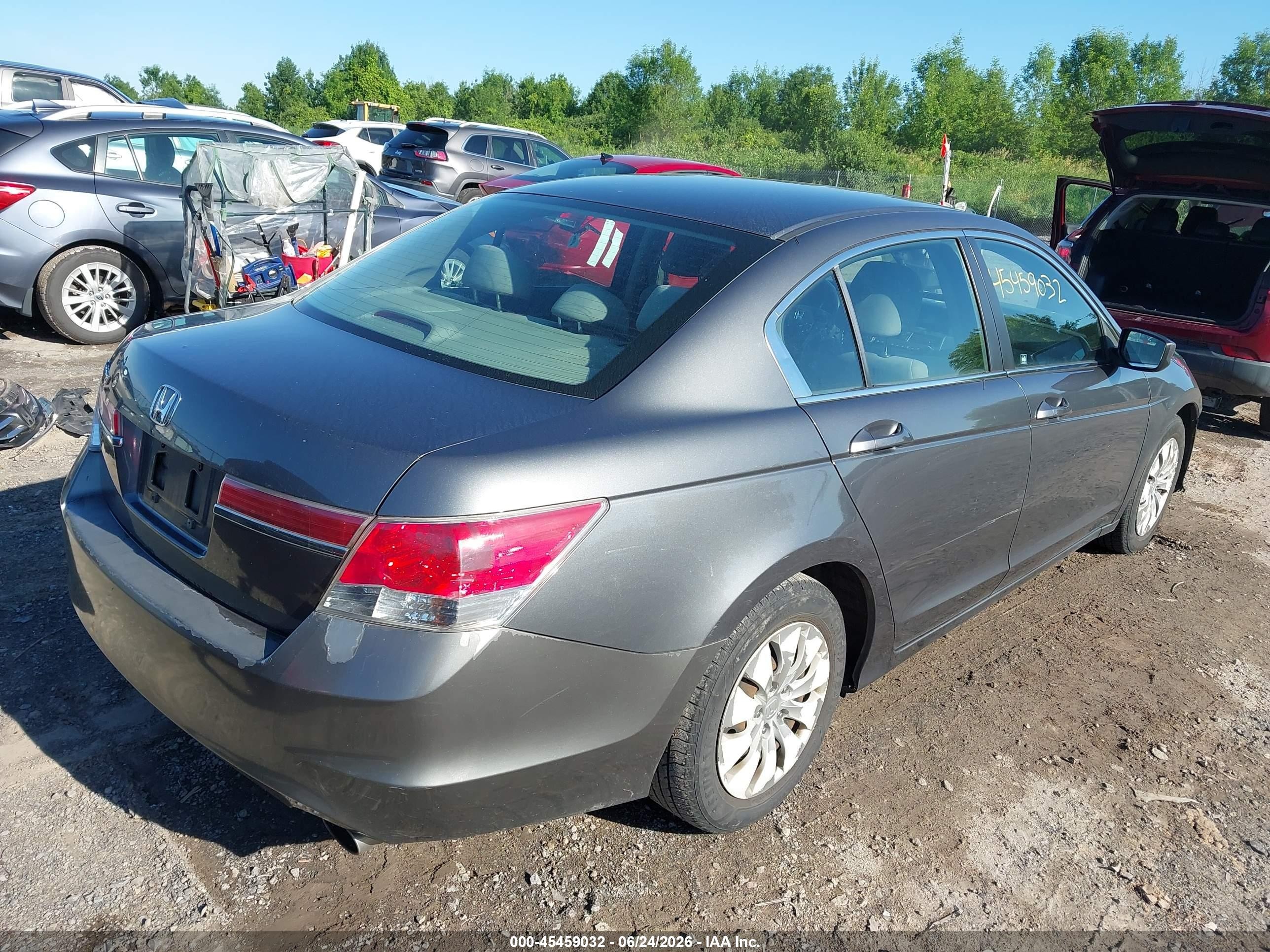 2012 Honda Accord 2.4 Lx Gray vin: 1HGCP2F37CA243200