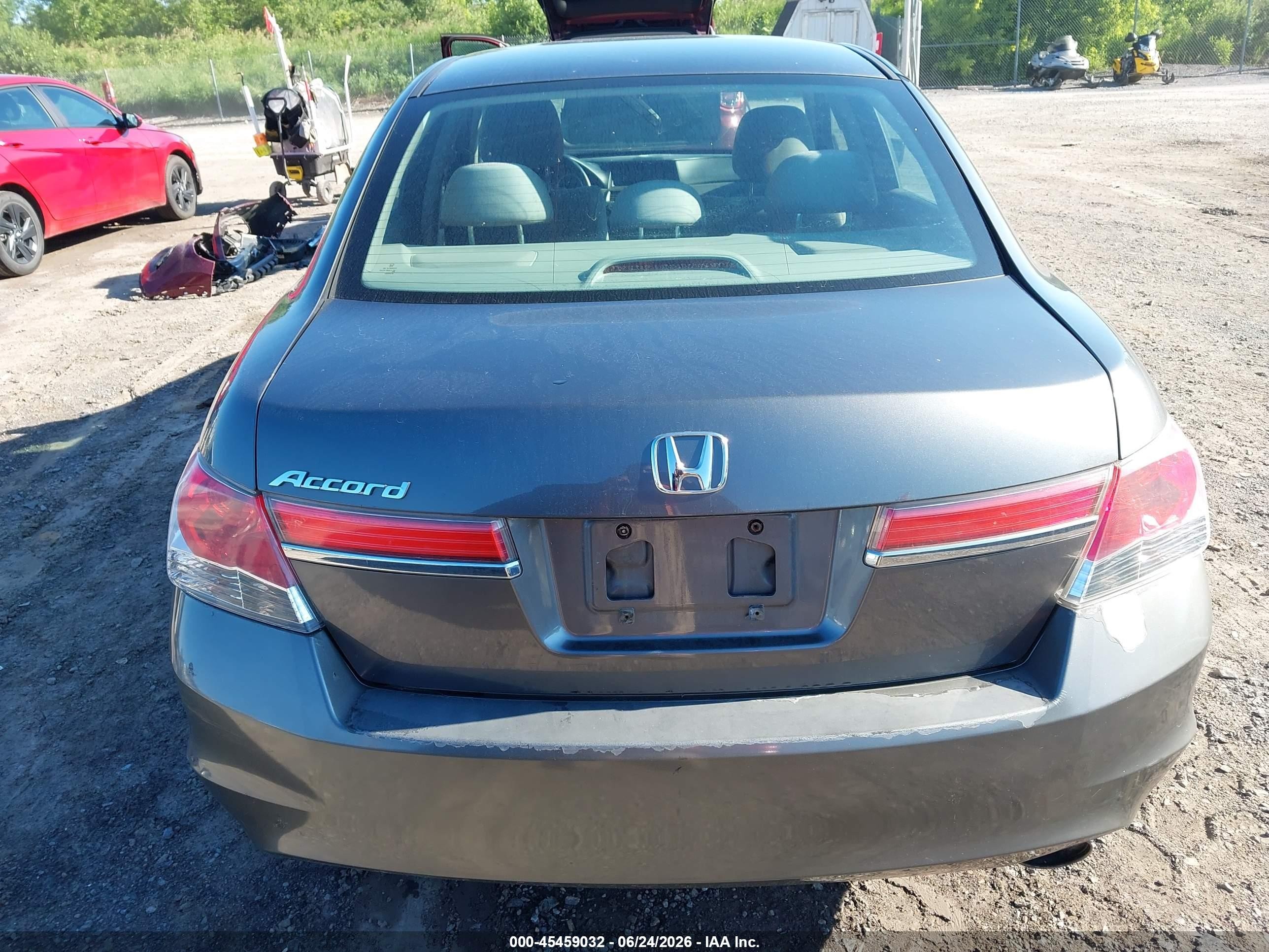 2012 Honda Accord 2.4 Lx Gray vin: 1HGCP2F37CA243200