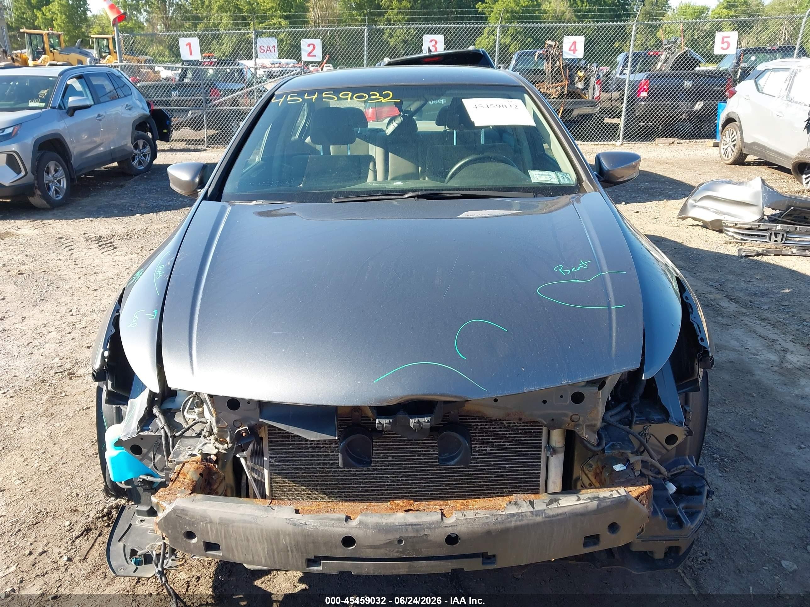 2012 Honda Accord 2.4 Lx Gray vin: 1HGCP2F37CA243200