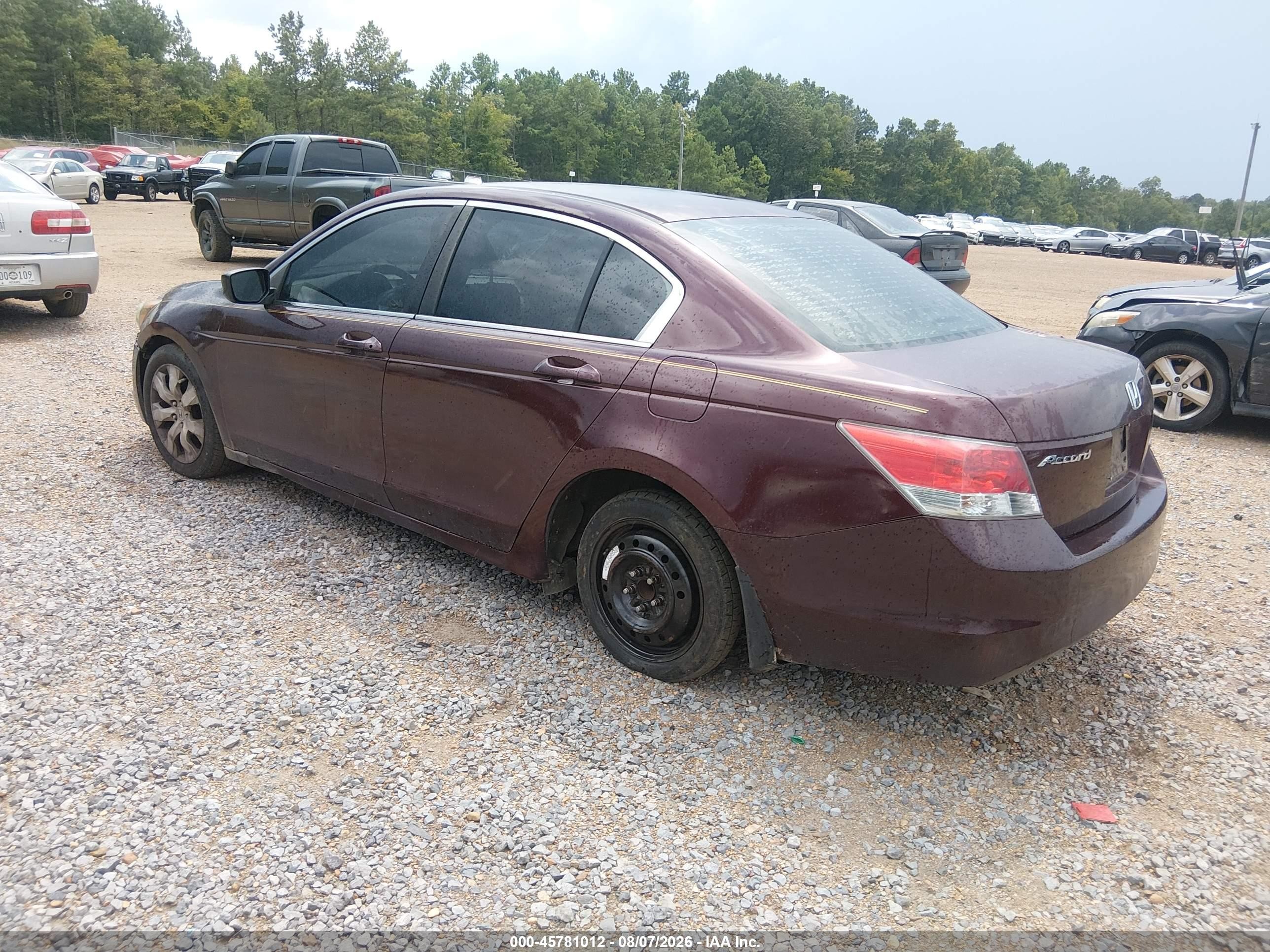 2010 Honda Accord 2.4 Lx Темно-бордовый vin: 1HGCP2F38AA056478