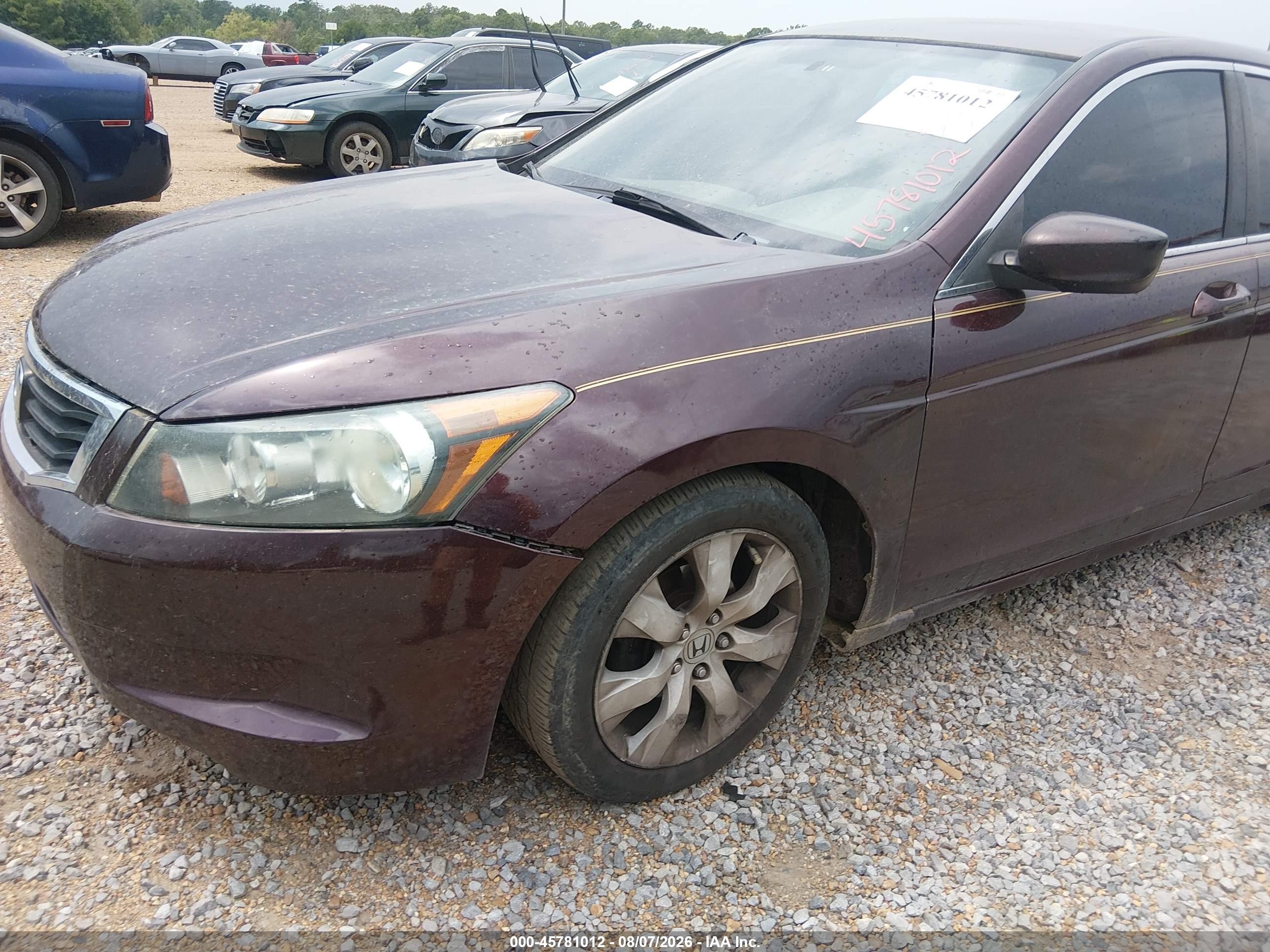 2010 Honda Accord 2.4 Lx Темно-бордовый vin: 1HGCP2F38AA056478