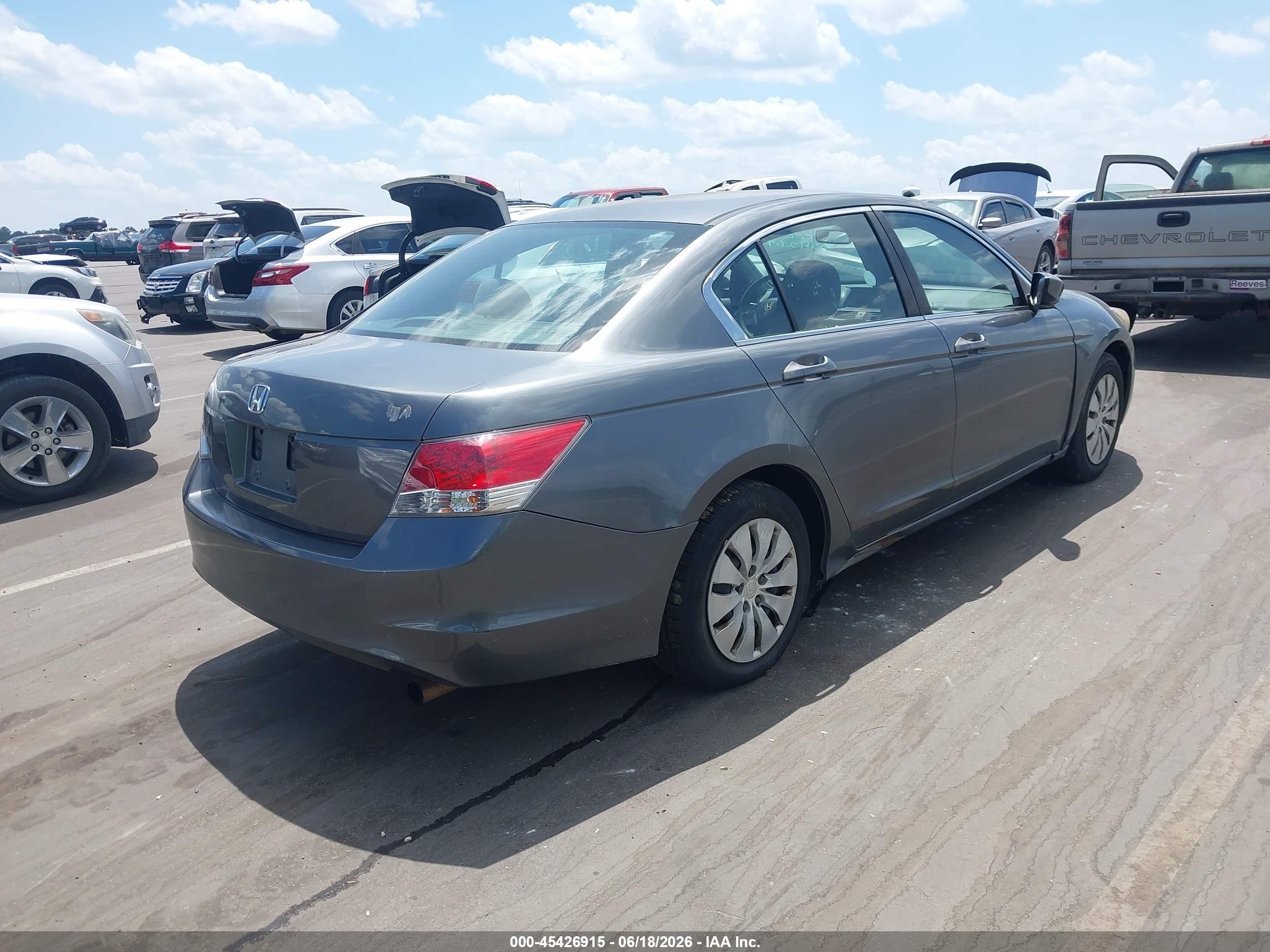 2010 Honda Accord 2.4 Lx Gray vin: 1HGCP2F38AA064340