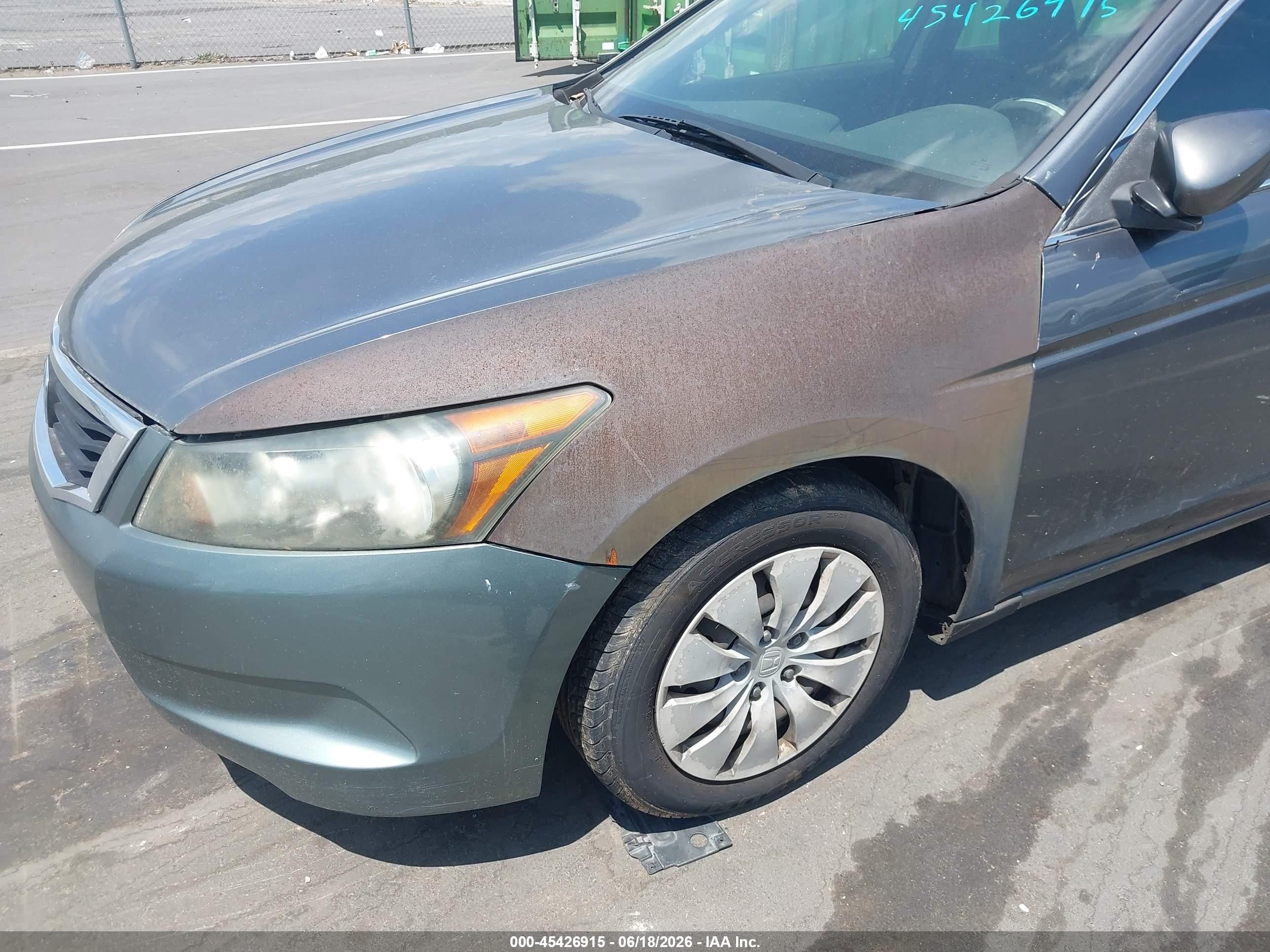 2010 Honda Accord 2.4 Lx Gray vin: 1HGCP2F38AA064340