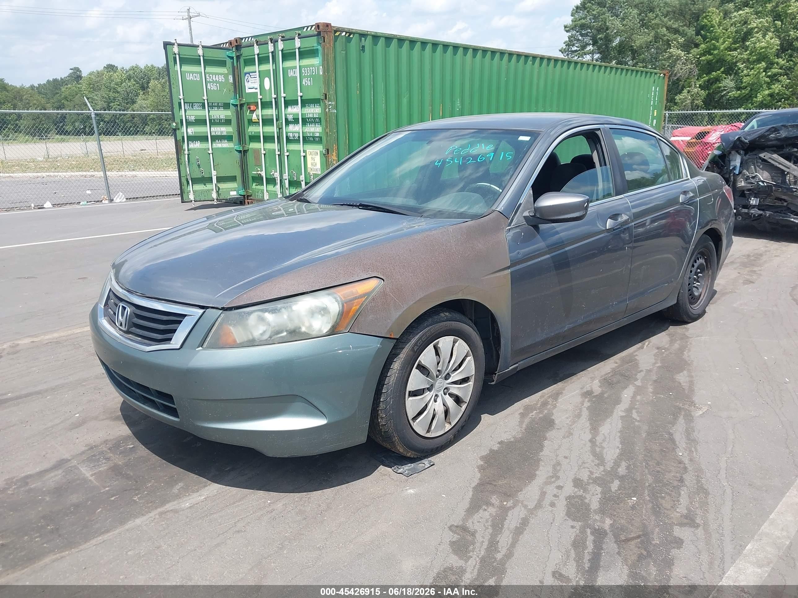2010 Honda Accord 2.4 Lx Gray vin: 1HGCP2F38AA064340