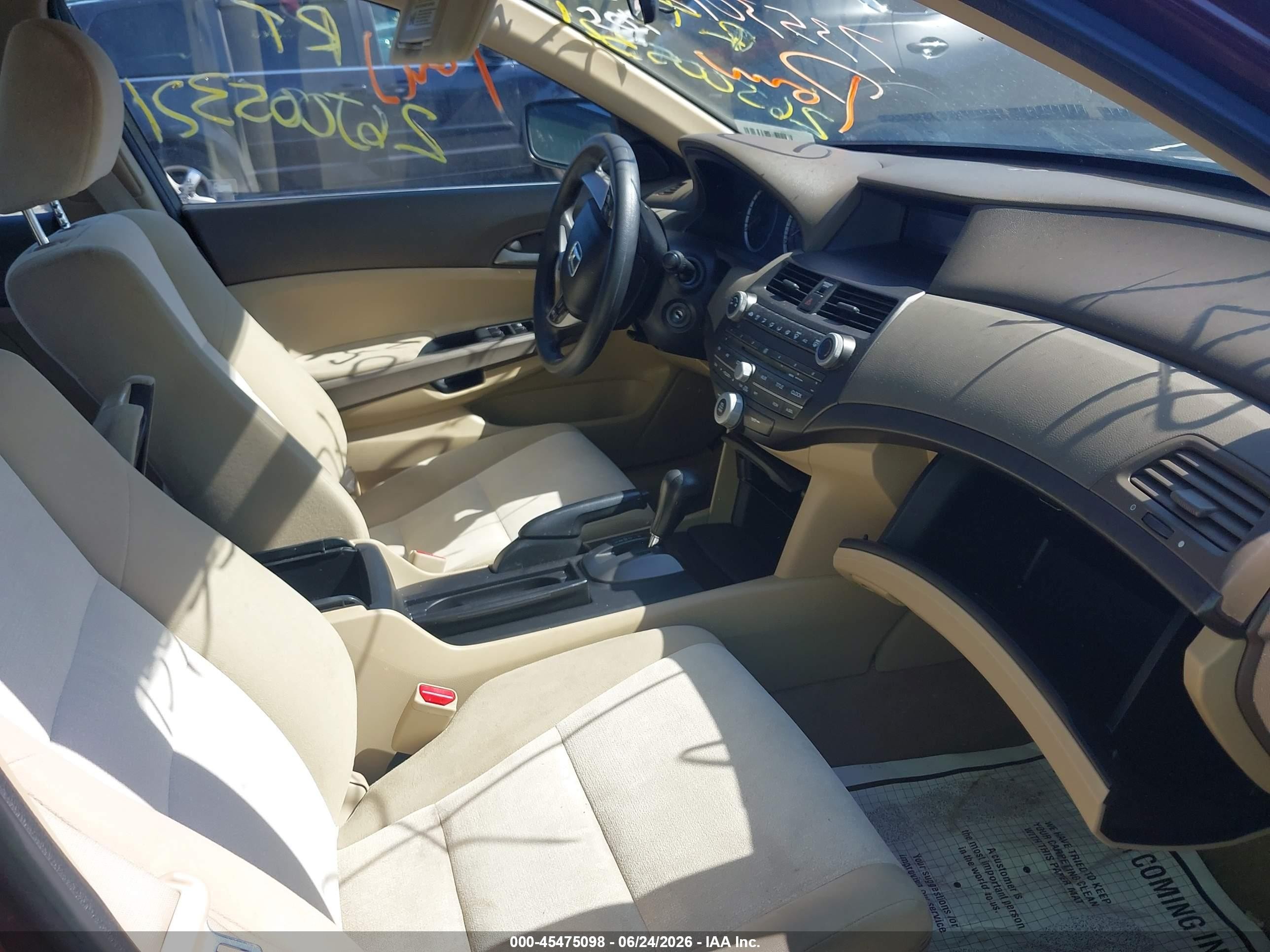 2010 Honda Accord 2.4 Lx Red vin: 1HGCP2F38AA085088