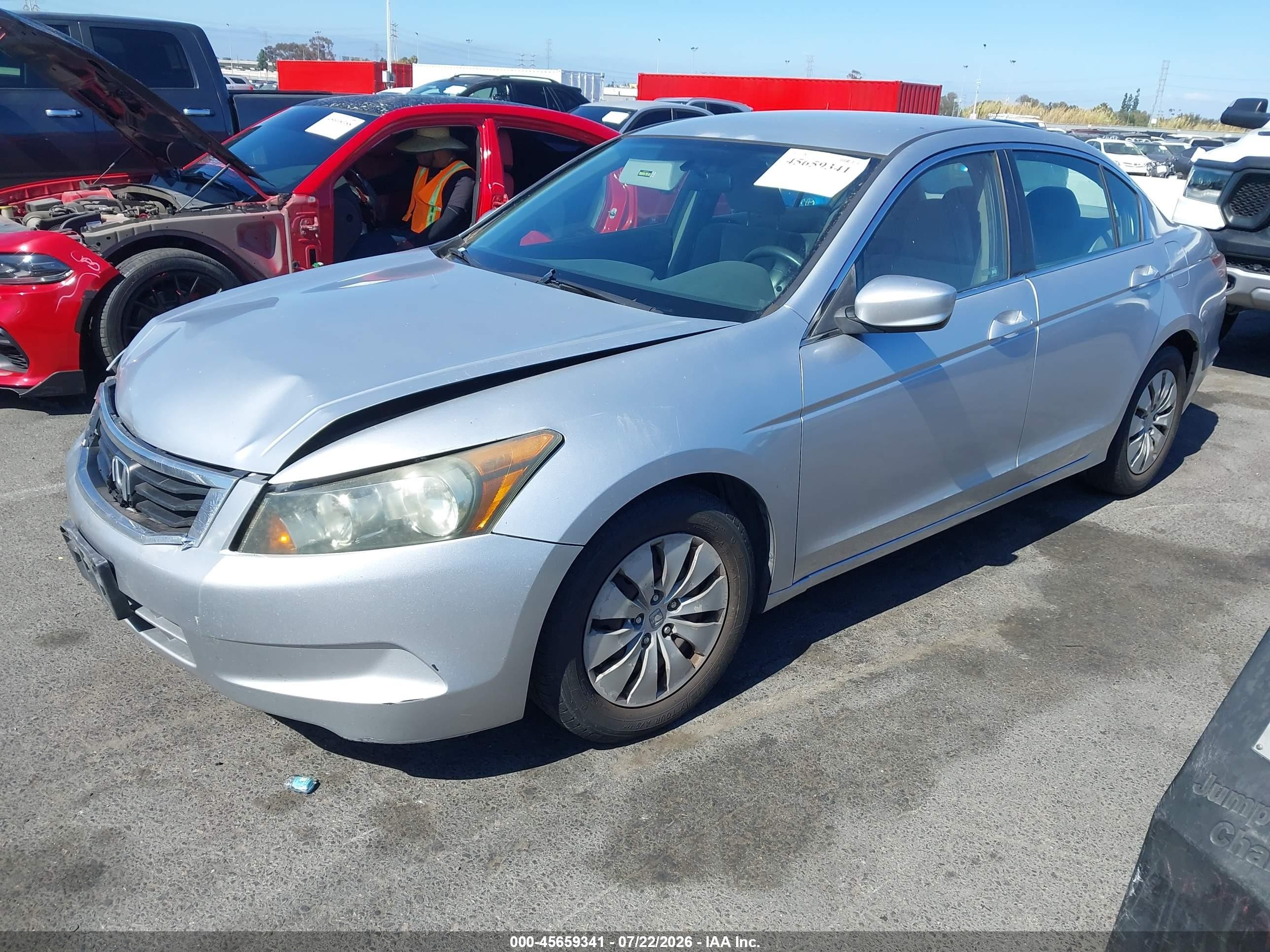 2010 Honda Accord 2.4 Lx Серебряный vin: 1HGCP2F38AA085298