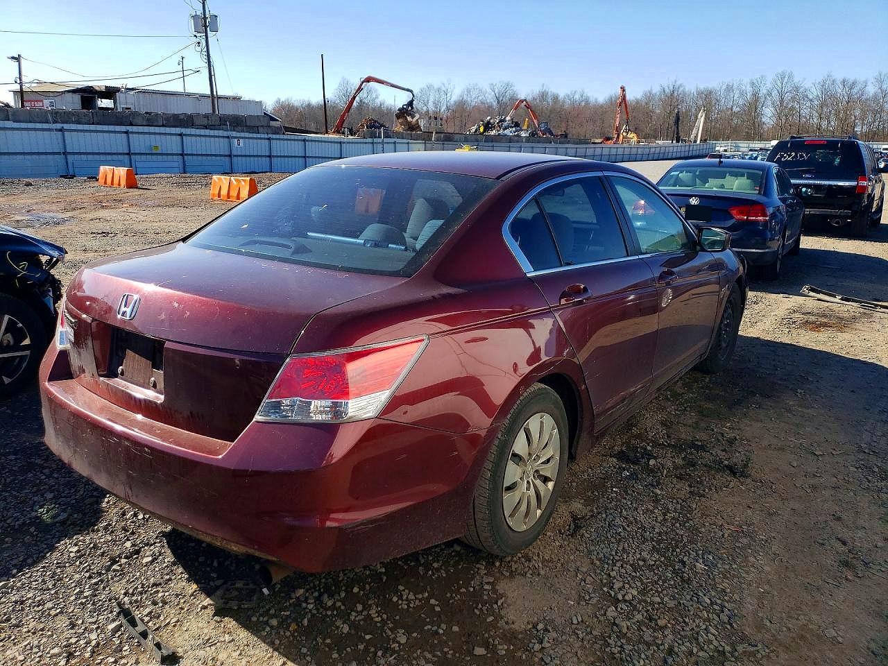 2010 Honda Accord Lx Red vin: 1HGCP2F38AA095989