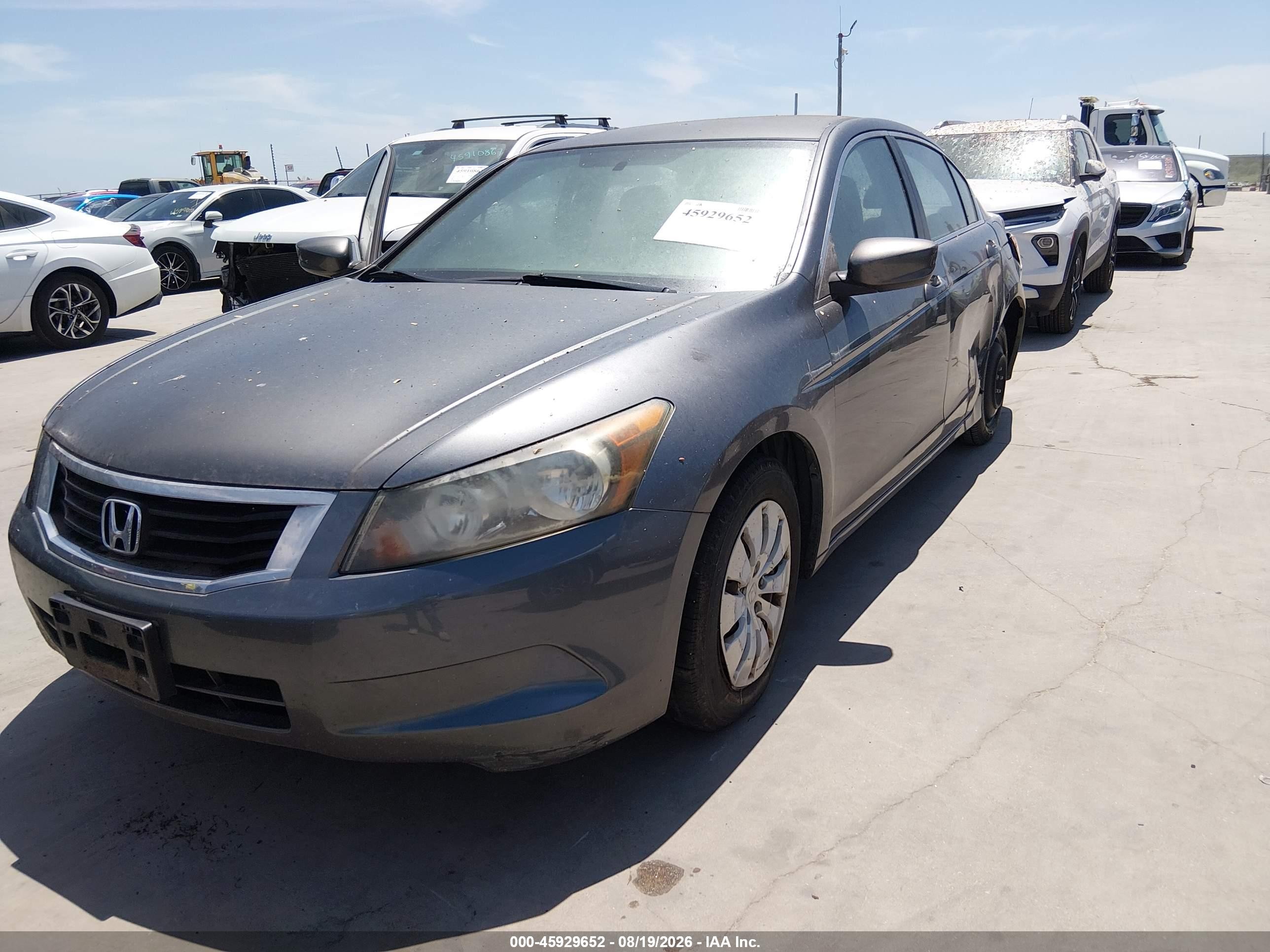 2010 Honda Accord 2.4 Lx Gray vin: 1HGCP2F38AA114945