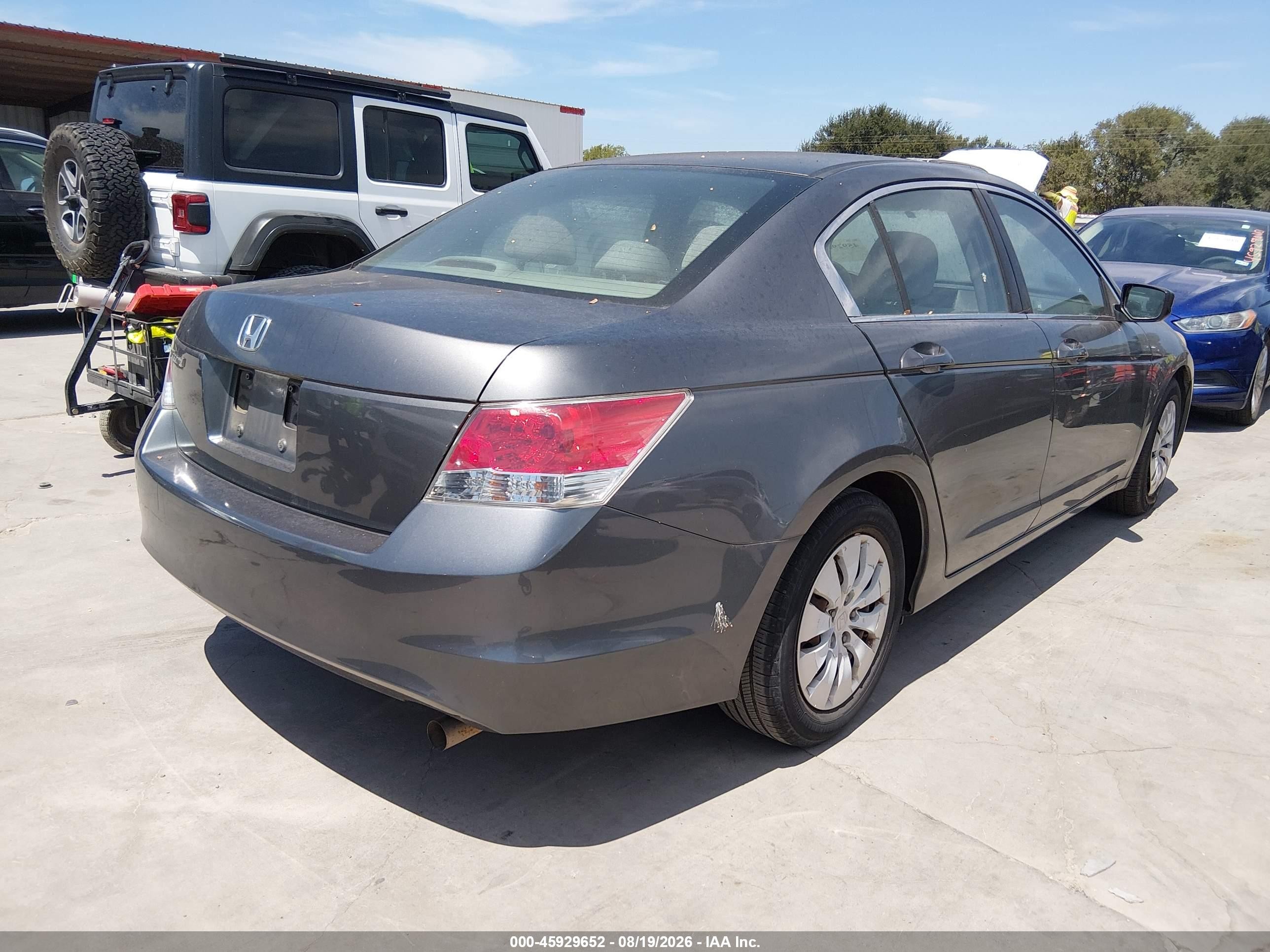2010 Honda Accord 2.4 Lx Gray vin: 1HGCP2F38AA114945