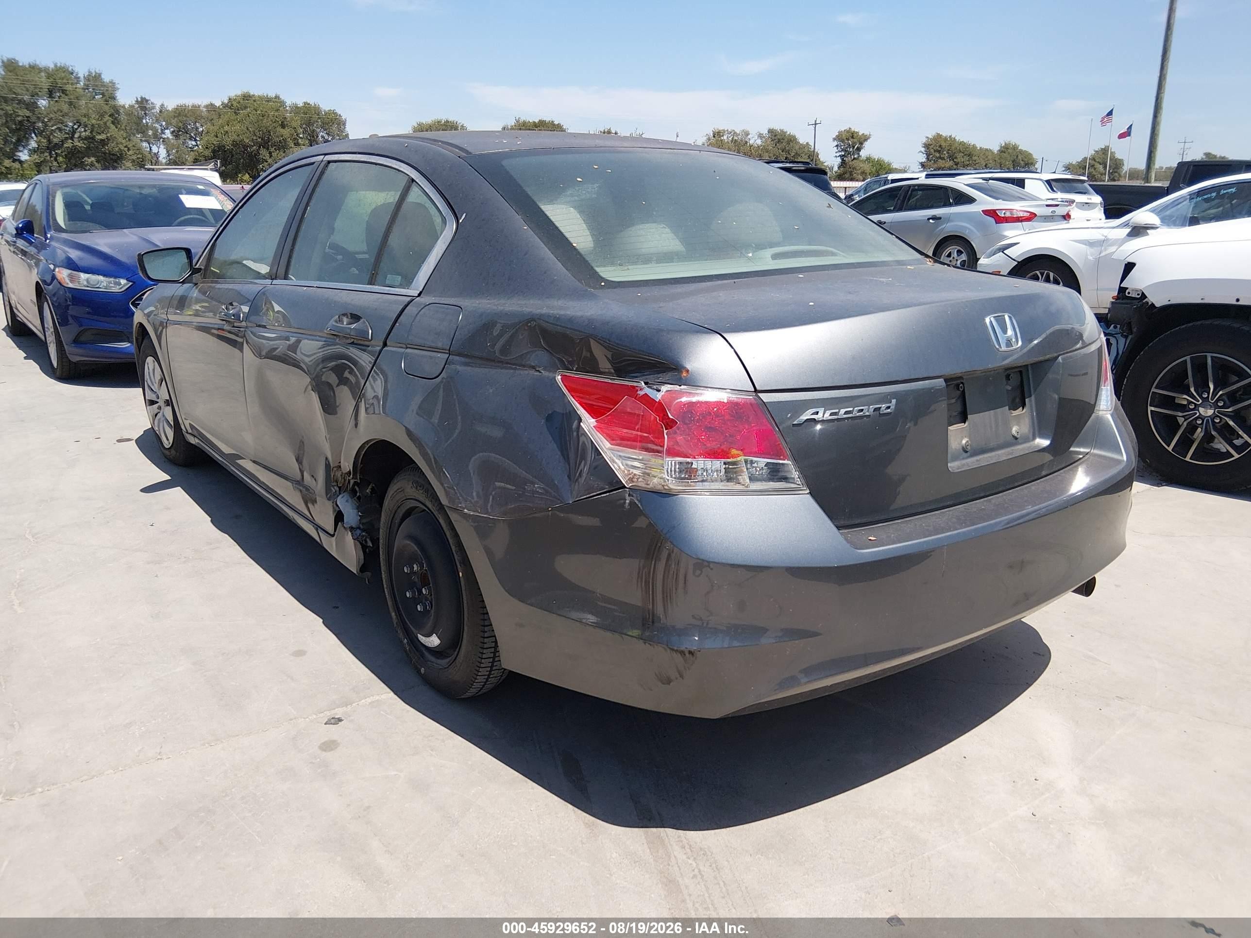 2010 Honda Accord 2.4 Lx Gray vin: 1HGCP2F38AA114945