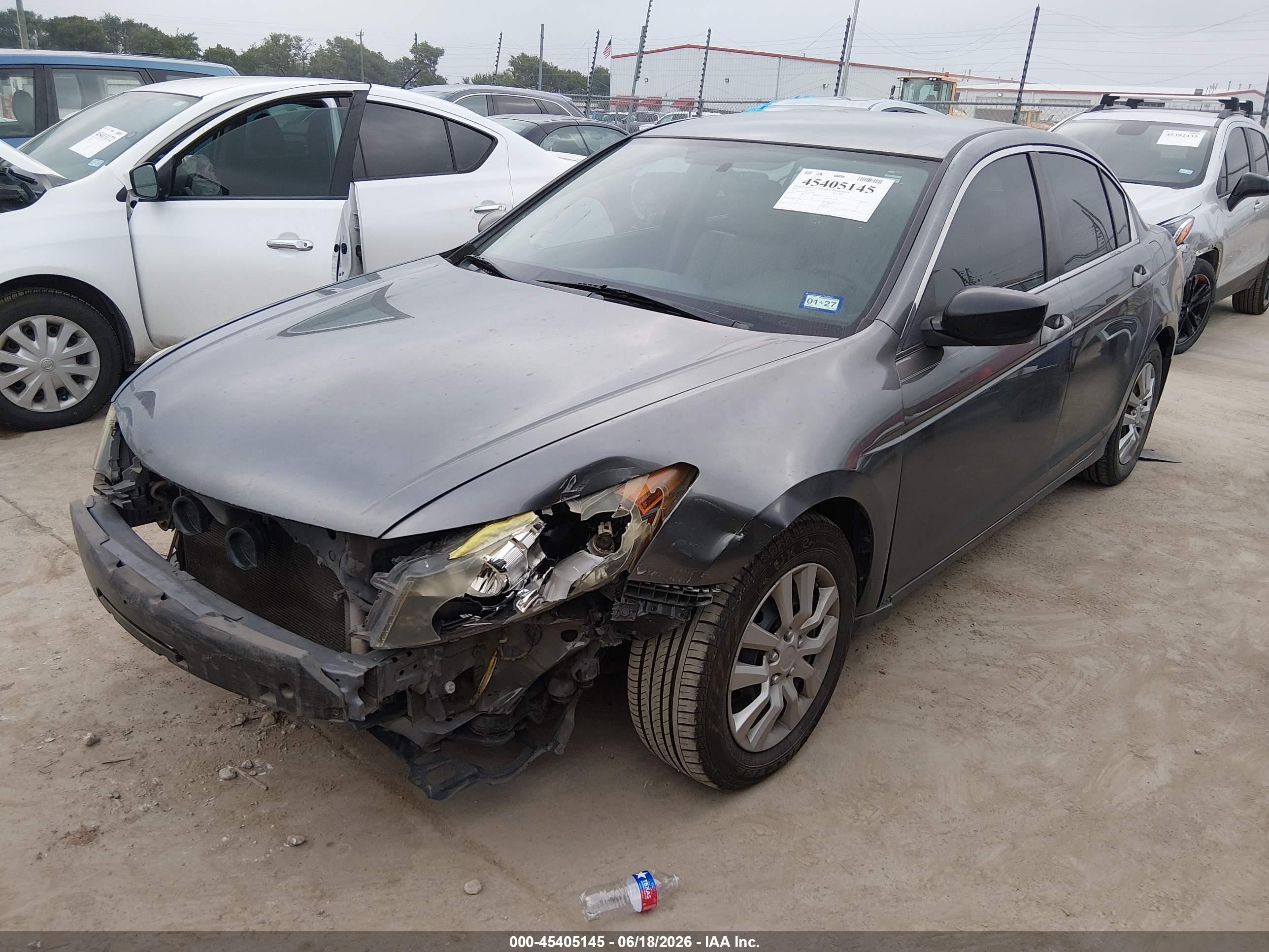 2010 Honda Accord 2.4 Lx Gray vin: 1HGCP2F38AA117599