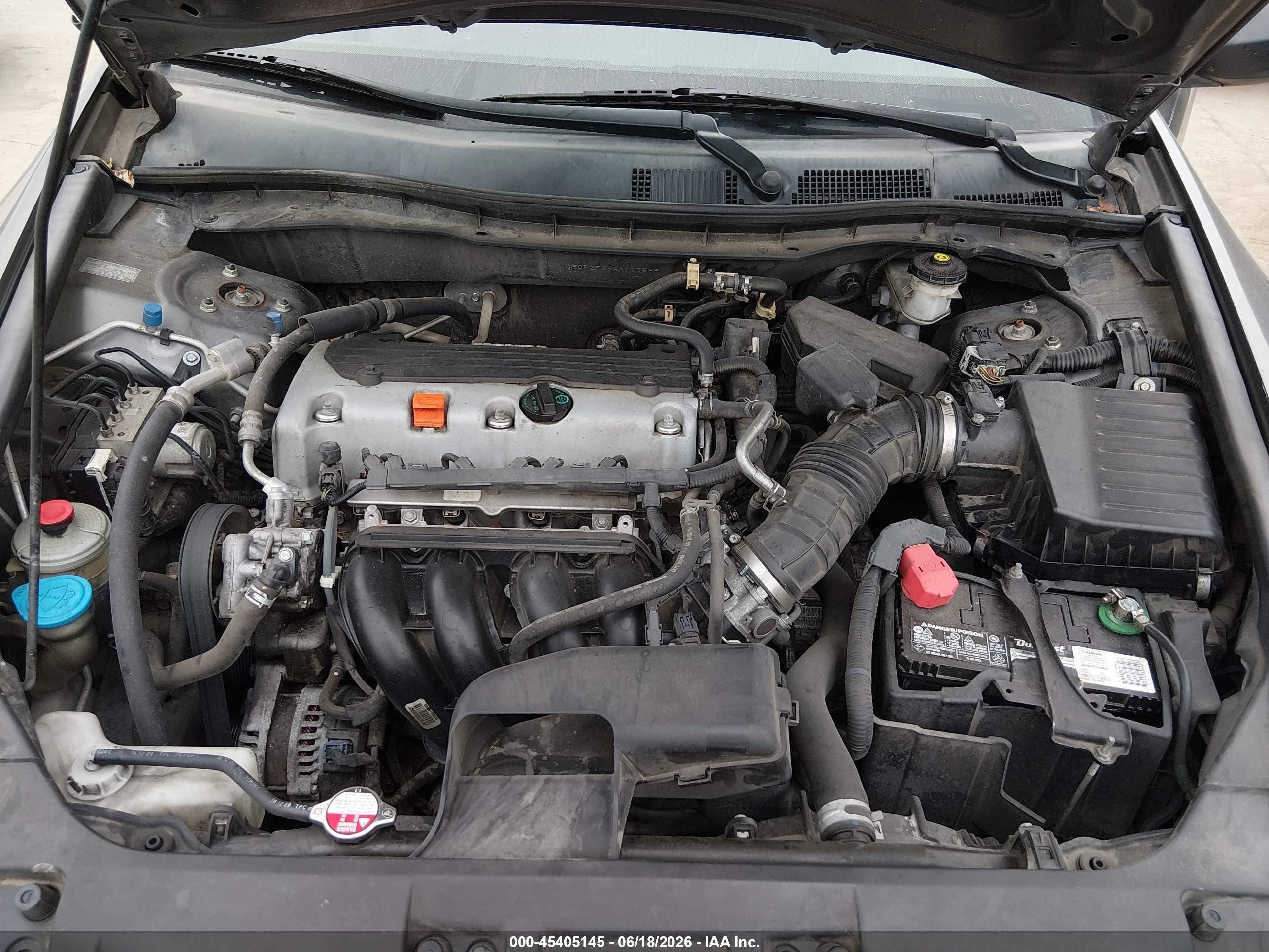 2010 Honda Accord 2.4 Lx Gray vin: 1HGCP2F38AA117599