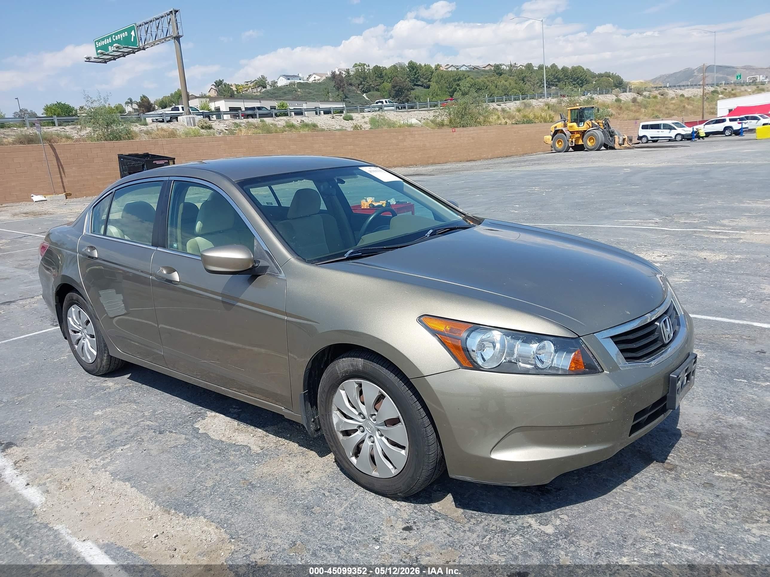 2010 Honda Accord 2.4 Lx Gold vin: 1HGCP2F38AA153437