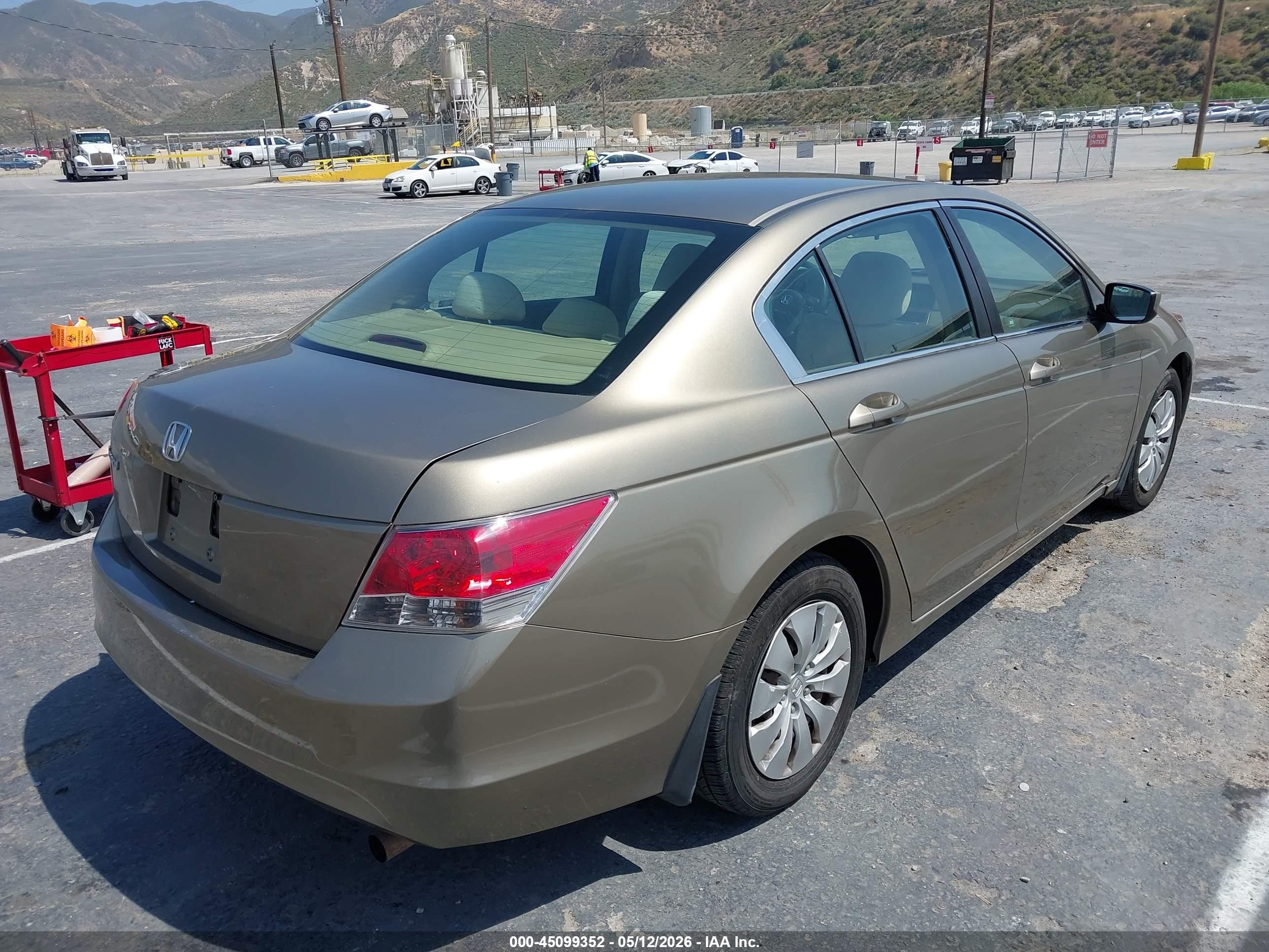 2010 Honda Accord 2.4 Lx Gold vin: 1HGCP2F38AA153437