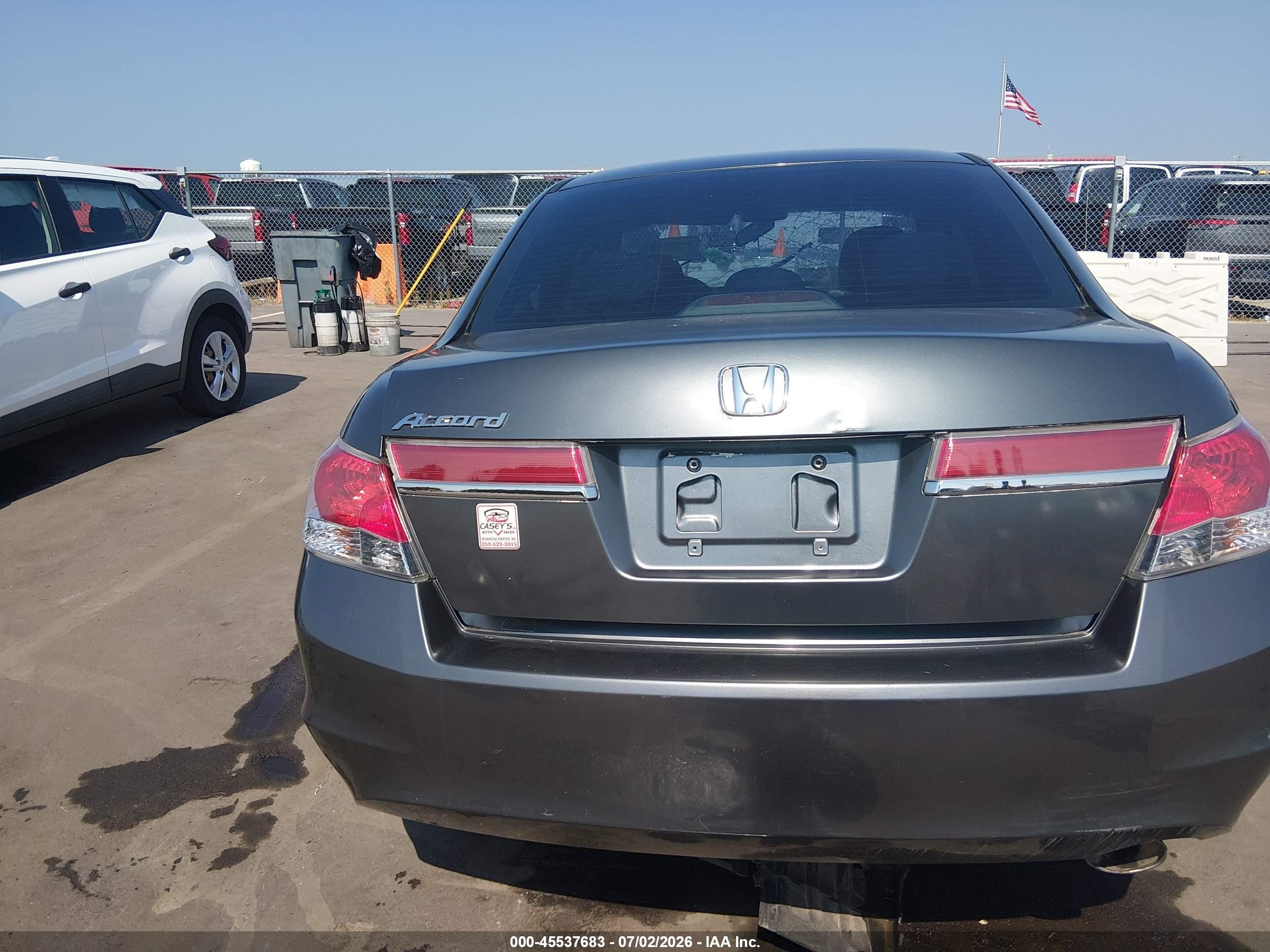 2011 Honda Accord 2.4 Lx Gray vin: 1HGCP2F38BA030609
