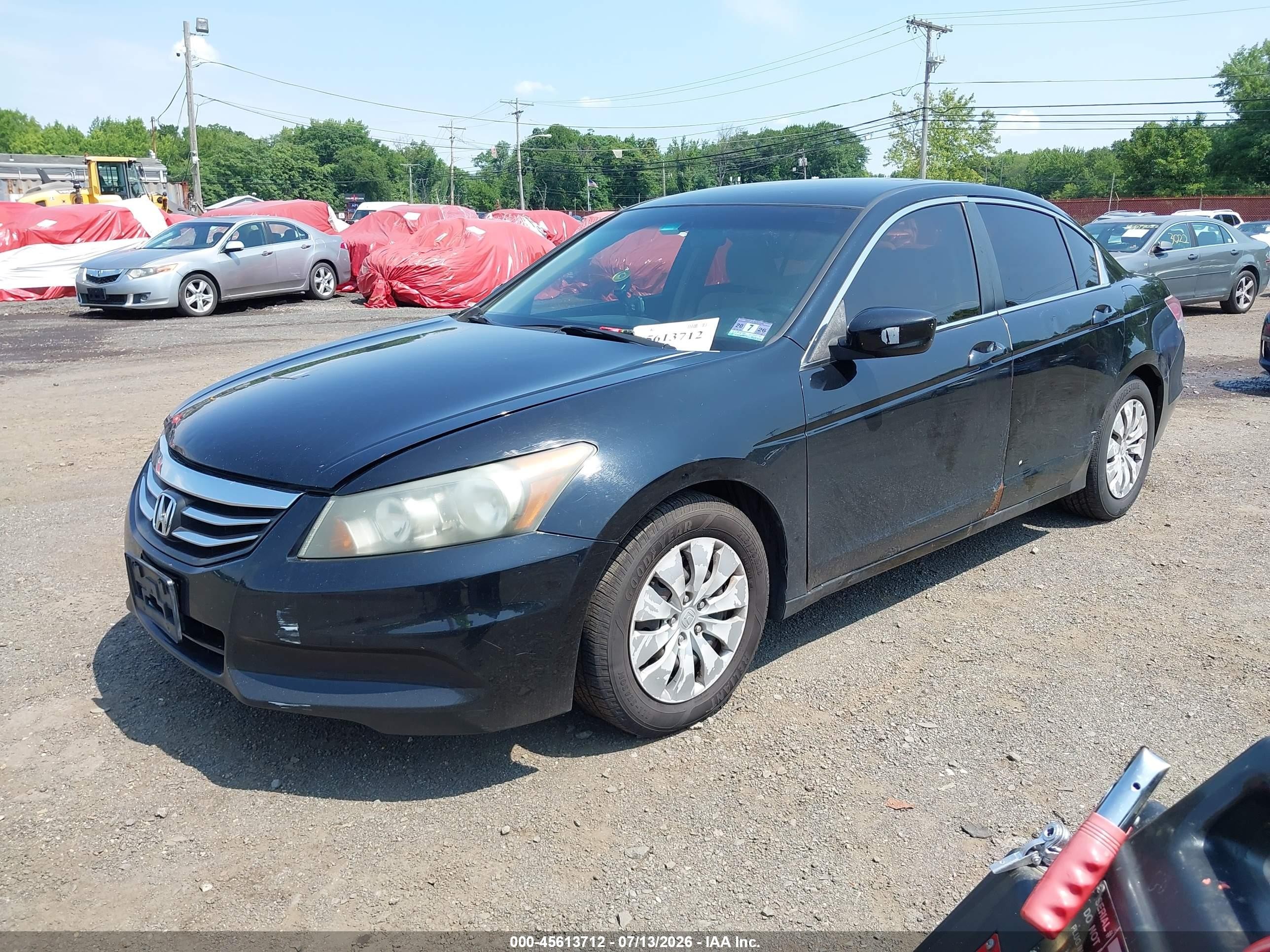 2011 Honda Accord 2.4 Lx Black vin: 1HGCP2F38BA047362