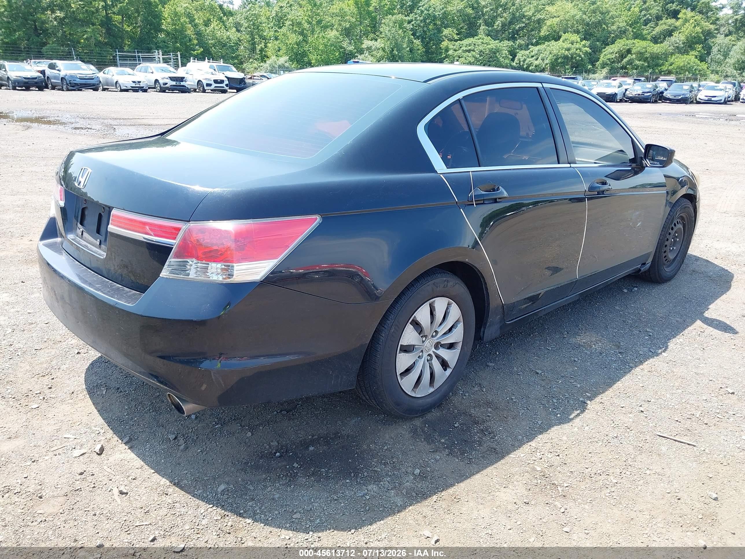 2011 Honda Accord 2.4 Lx Black vin: 1HGCP2F38BA047362