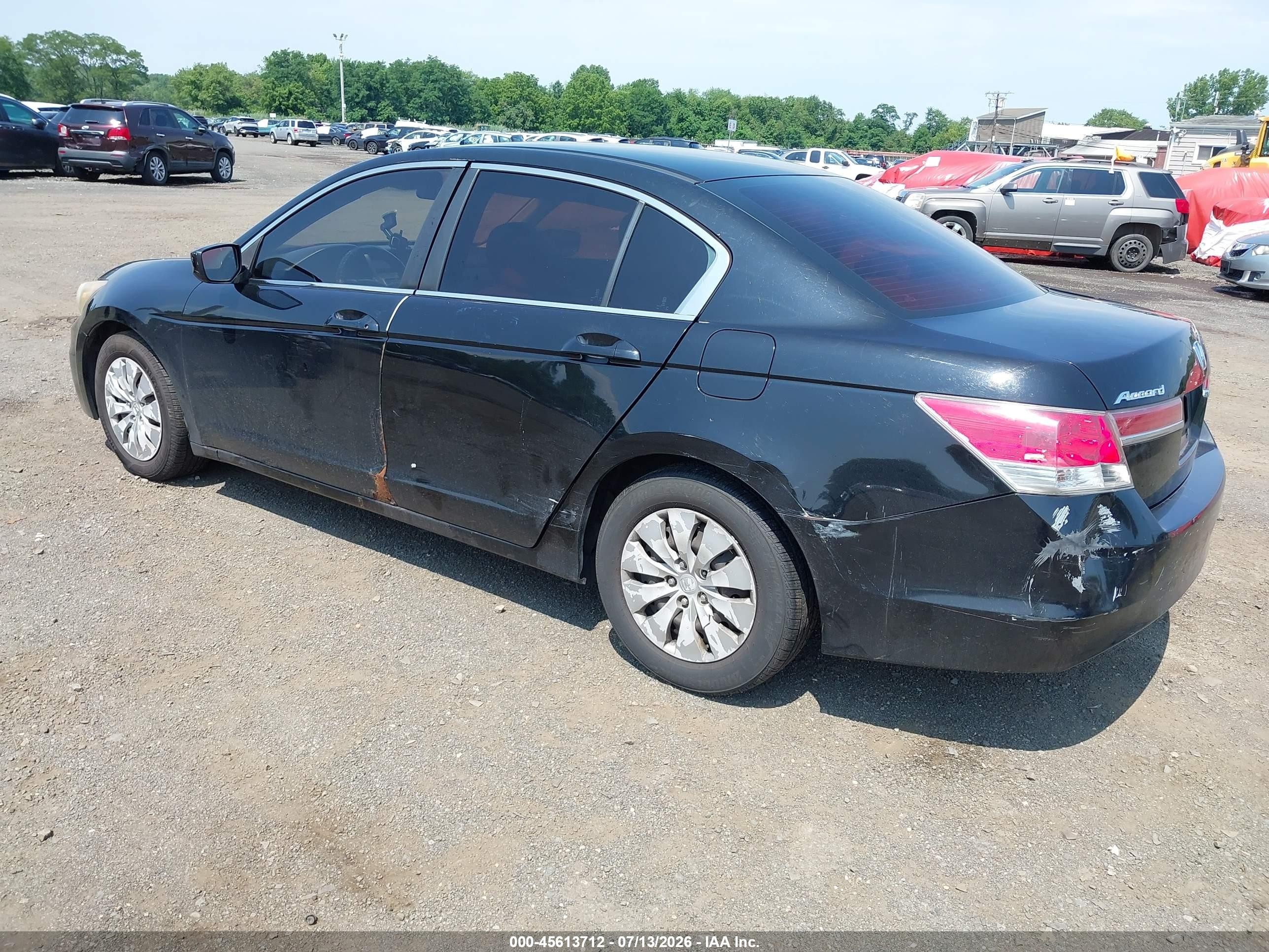 2011 Honda Accord 2.4 Lx Black vin: 1HGCP2F38BA047362