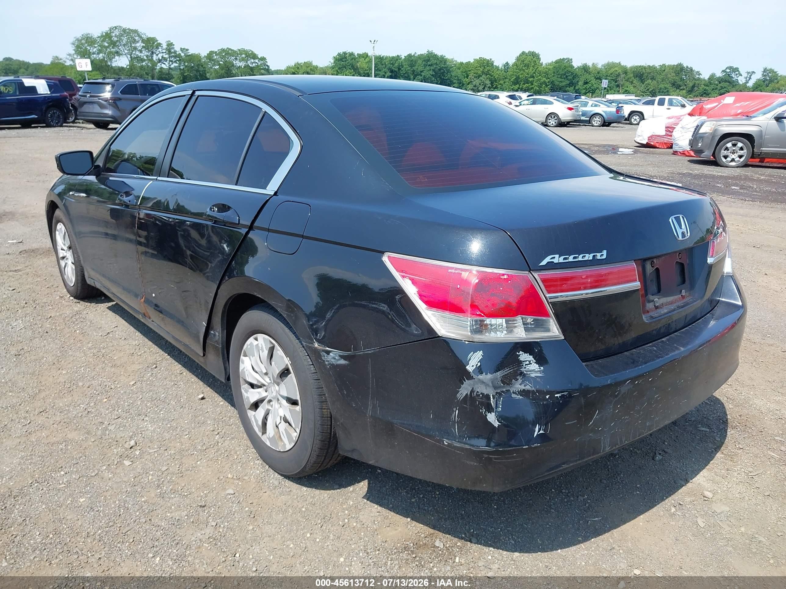 2011 Honda Accord 2.4 Lx Black vin: 1HGCP2F38BA047362