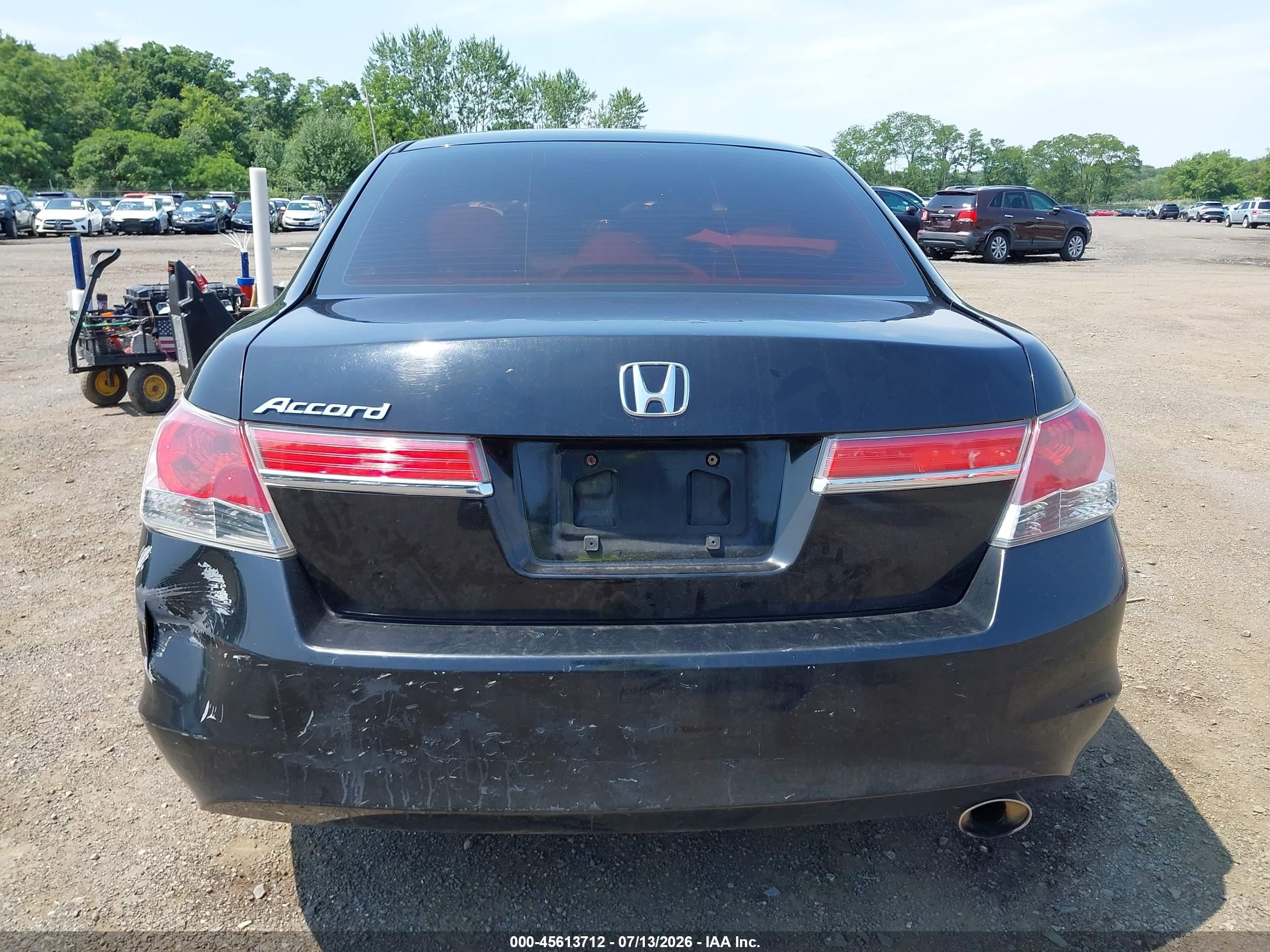 2011 Honda Accord 2.4 Lx Black vin: 1HGCP2F38BA047362