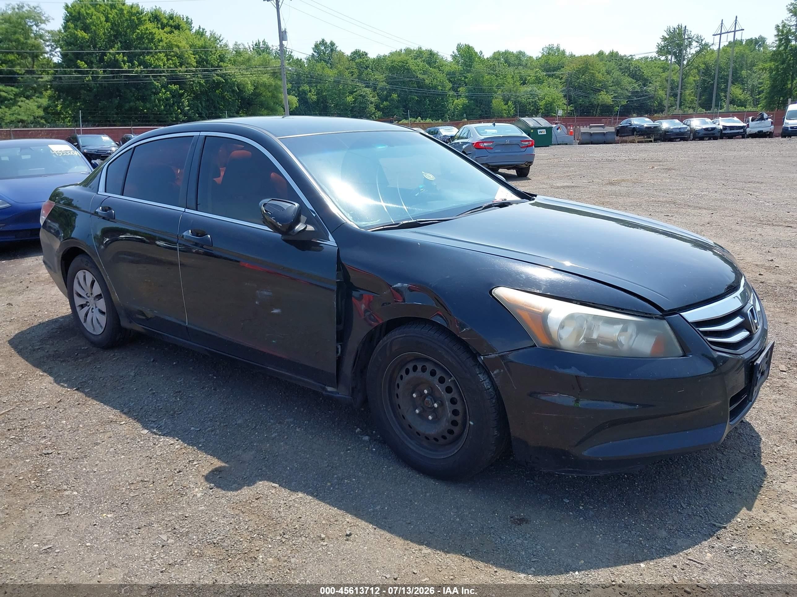 2011 Honda Accord 2.4 Lx Black vin: 1HGCP2F38BA047362
