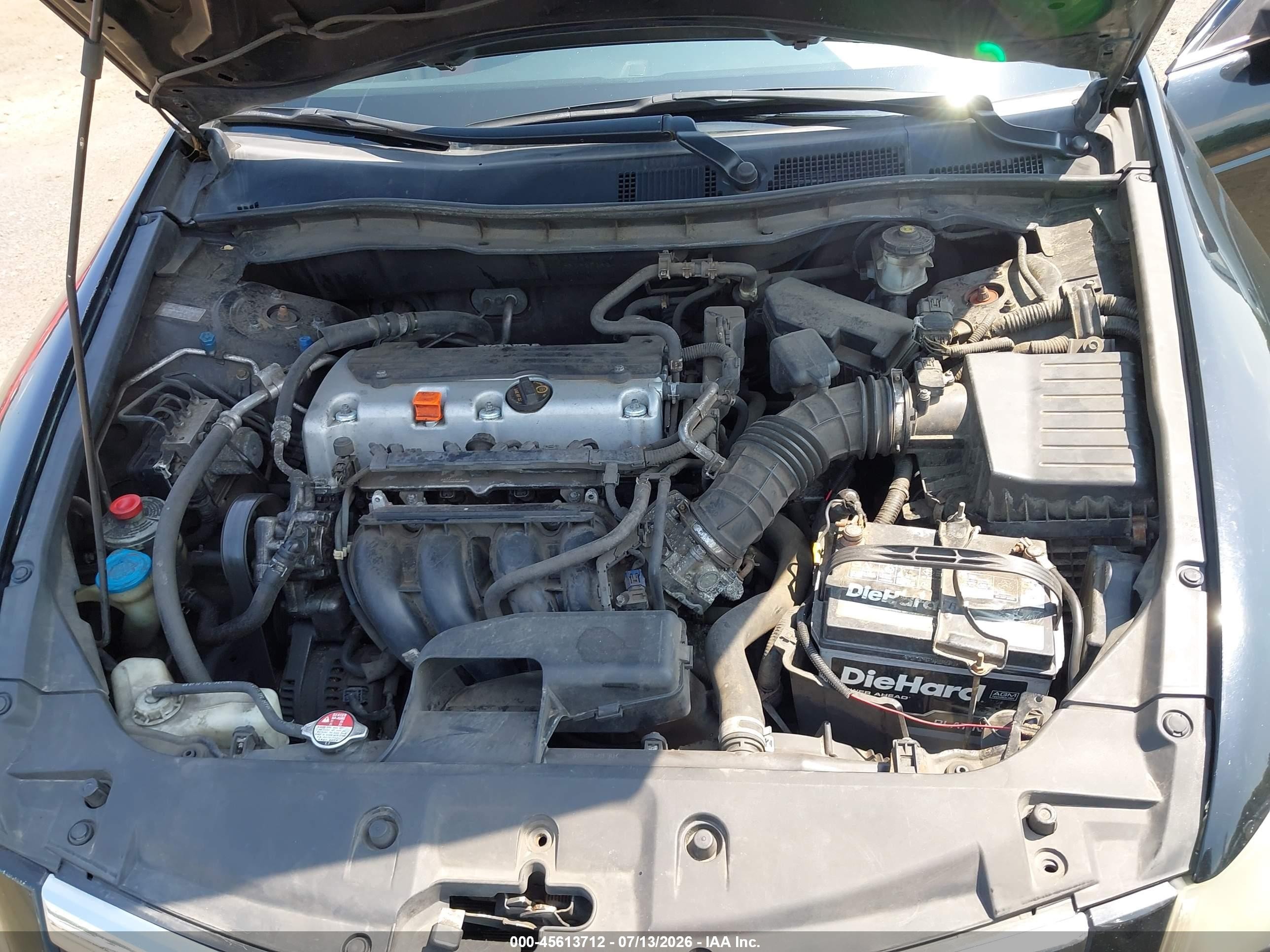 2011 Honda Accord 2.4 Lx Black vin: 1HGCP2F38BA047362