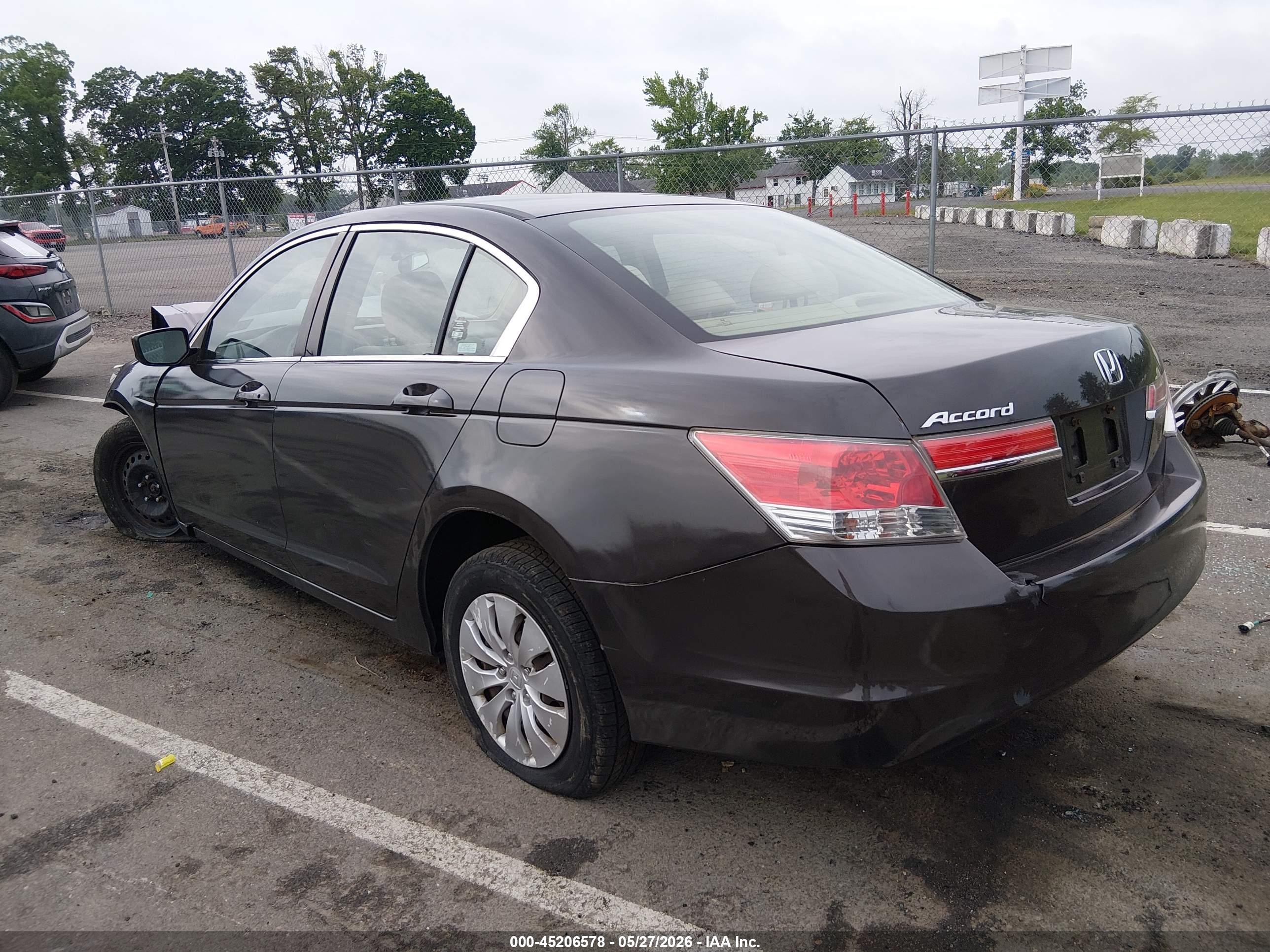 2011 Honda Accord 2.4 Lx Gray vin: 1HGCP2F38BA065828