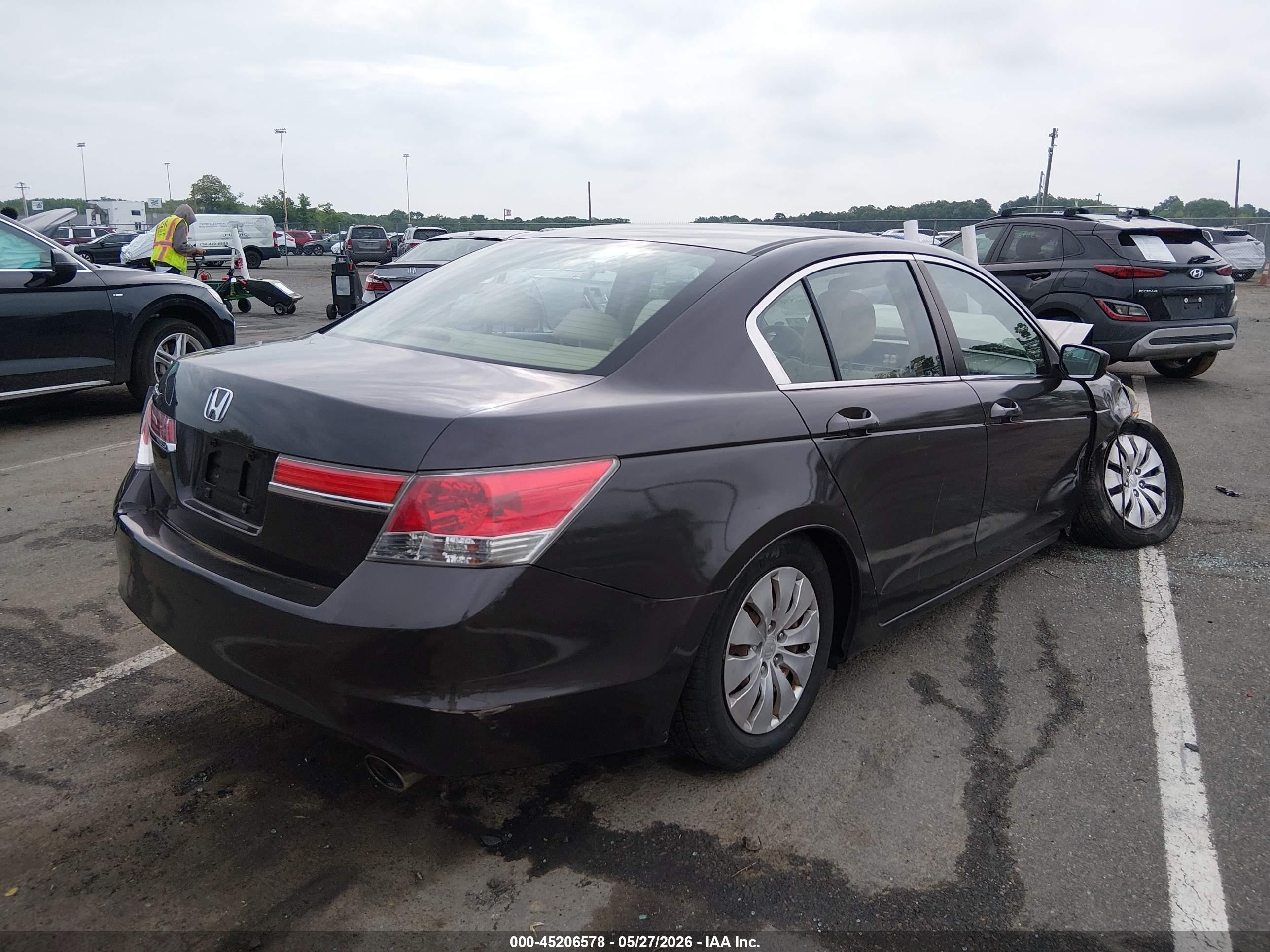 2011 Honda Accord 2.4 Lx Gray vin: 1HGCP2F38BA065828