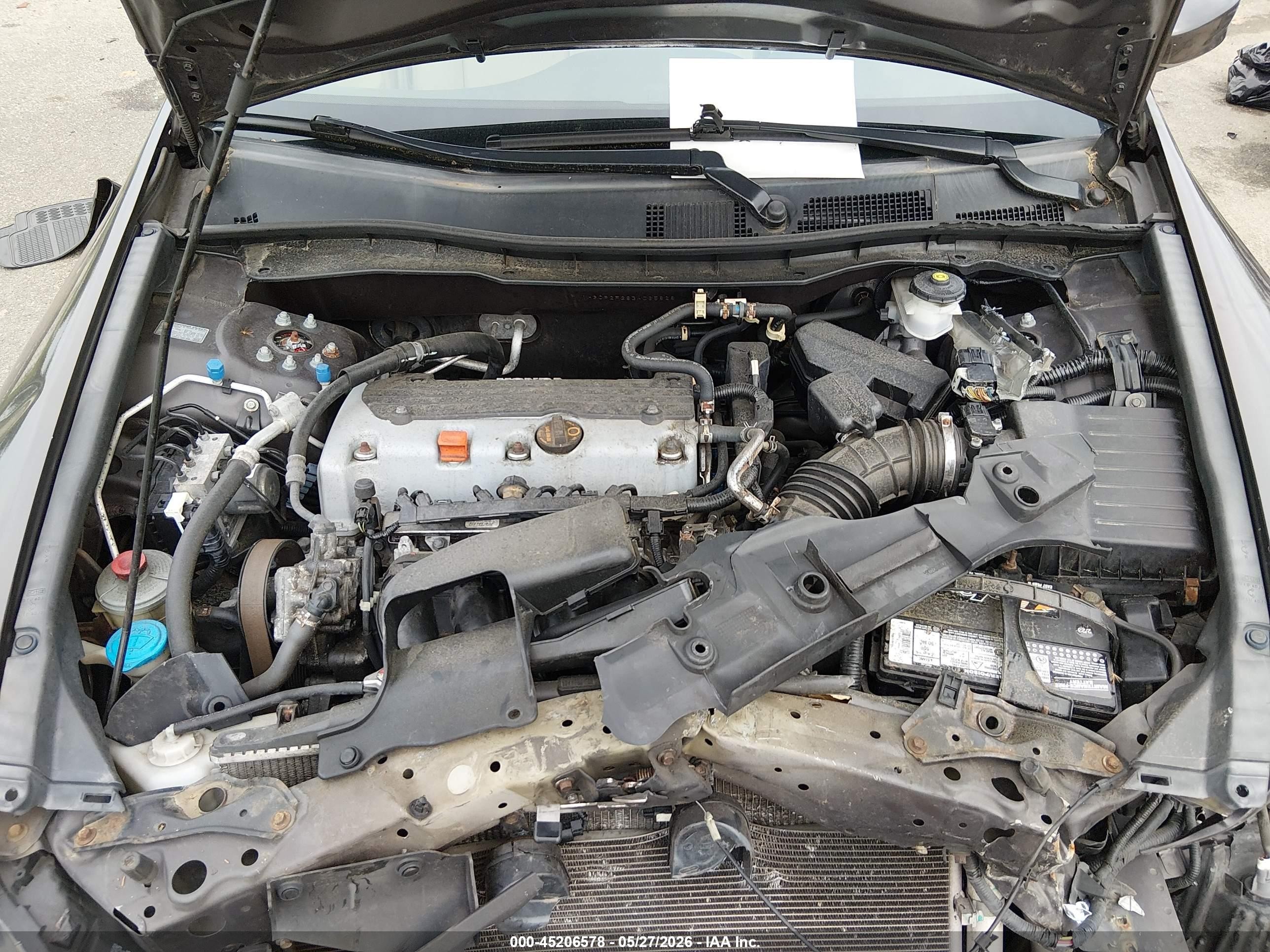 2011 Honda Accord 2.4 Lx Gray vin: 1HGCP2F38BA065828