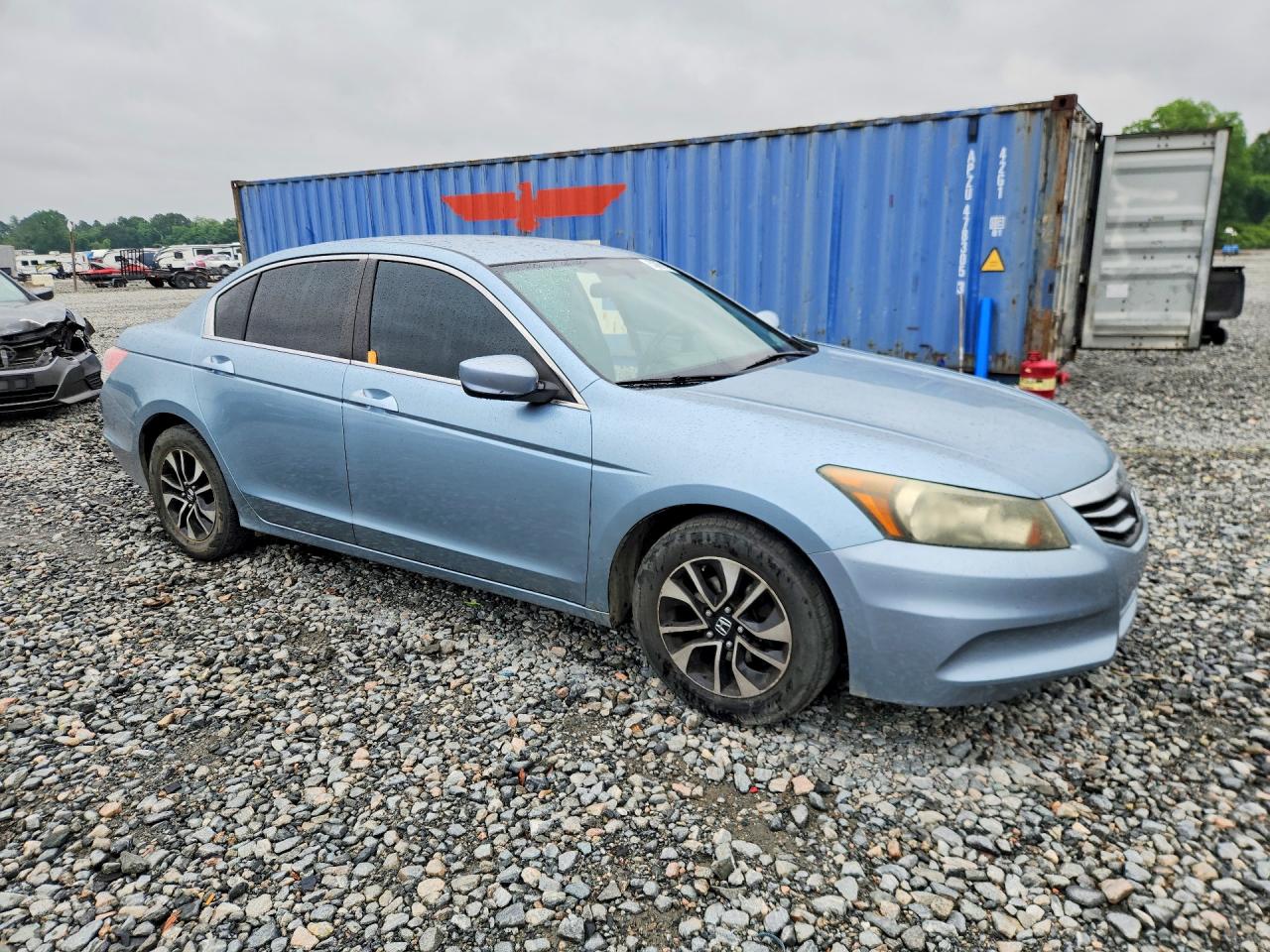 2011 Honda Accord Lx Blue vin: 1HGCP2F38BA131830